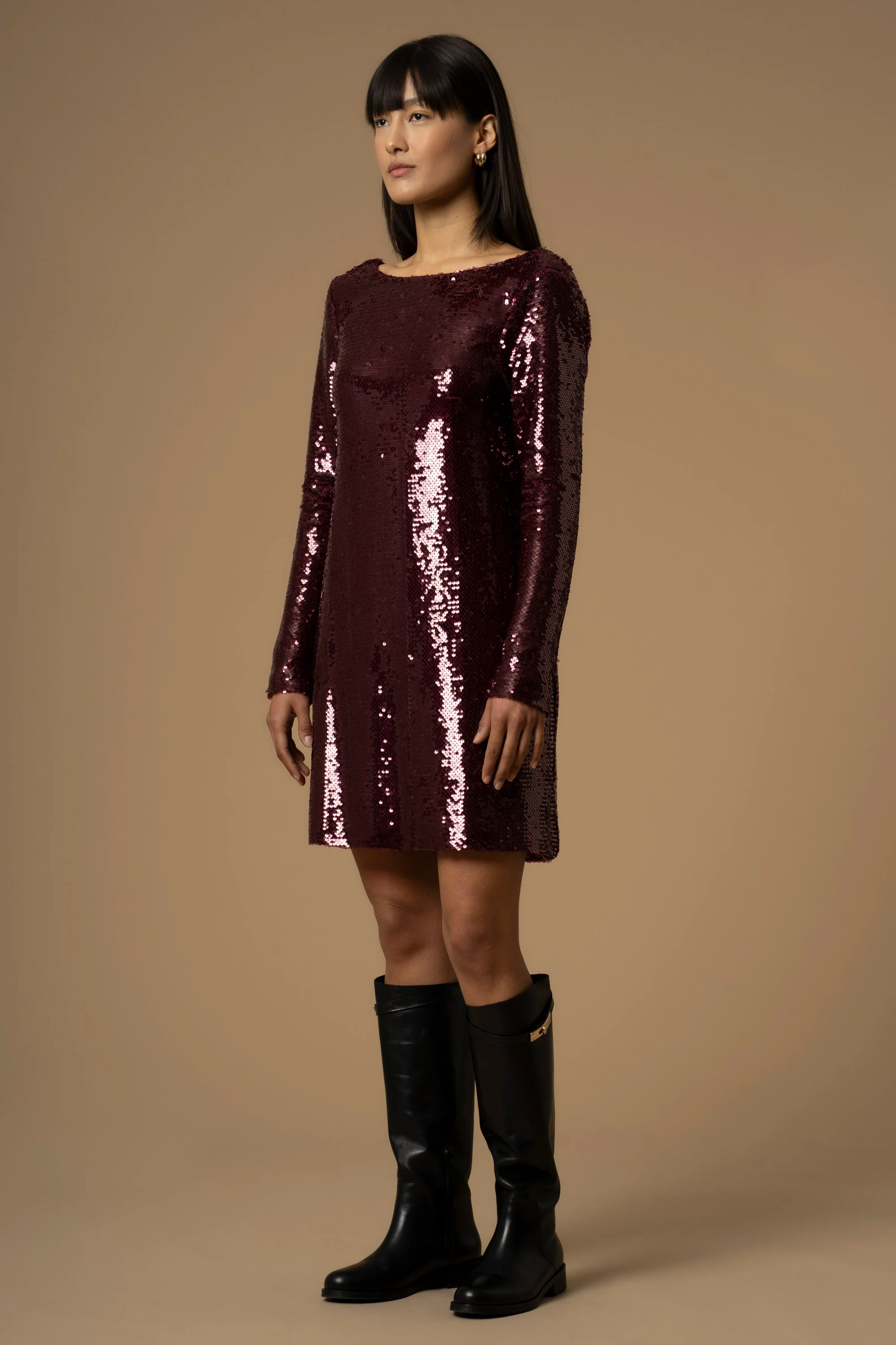 Abito corto con paillettes - Abito Gafile - Image 3