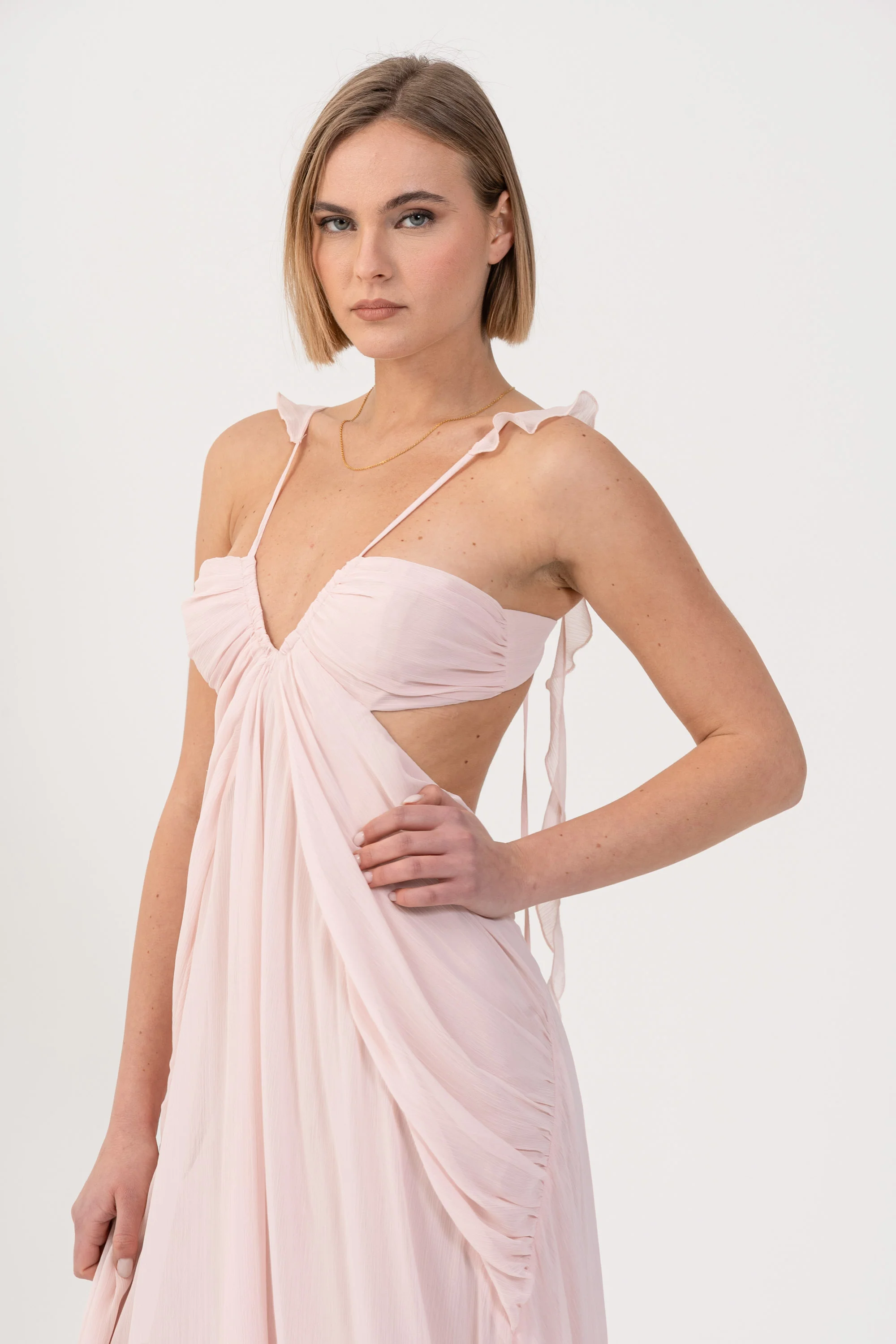 Abito con cut-out e volants - ABITO JOAX - Image 2