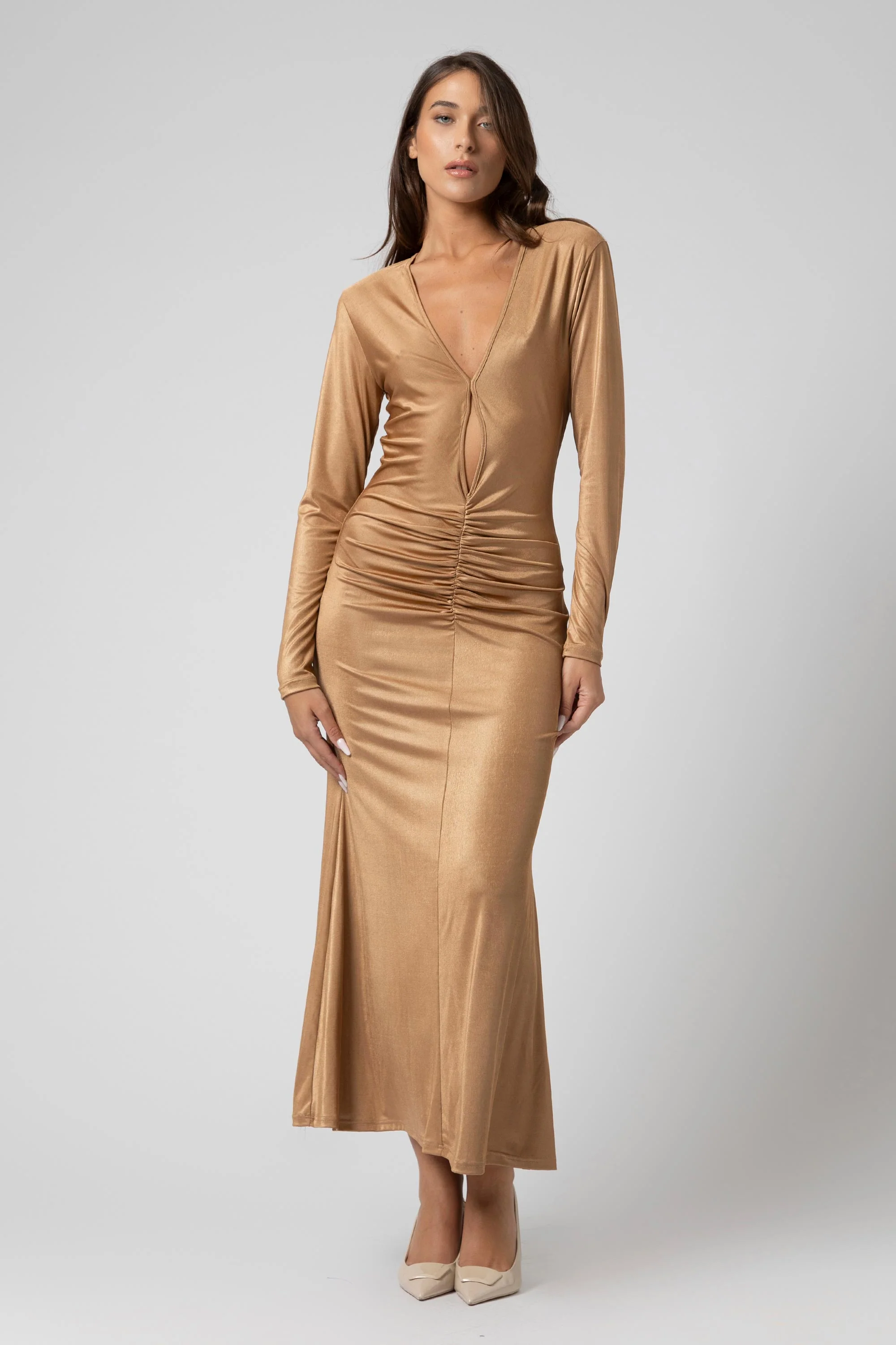 Abito lungo con dettaglio cut-out - Abito TYAKX