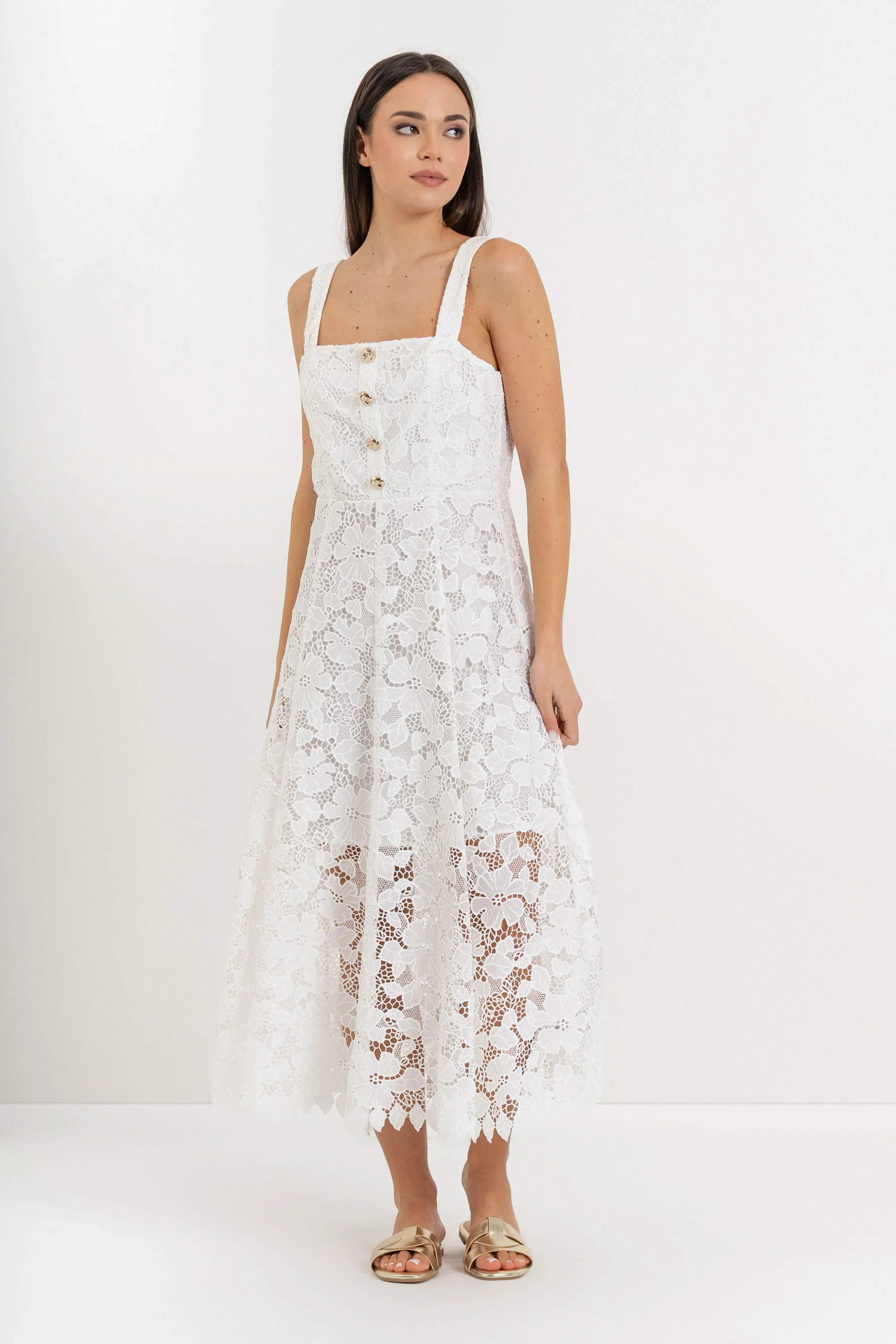 Abito midi con pizzo - Abito LENARELX - Image 8