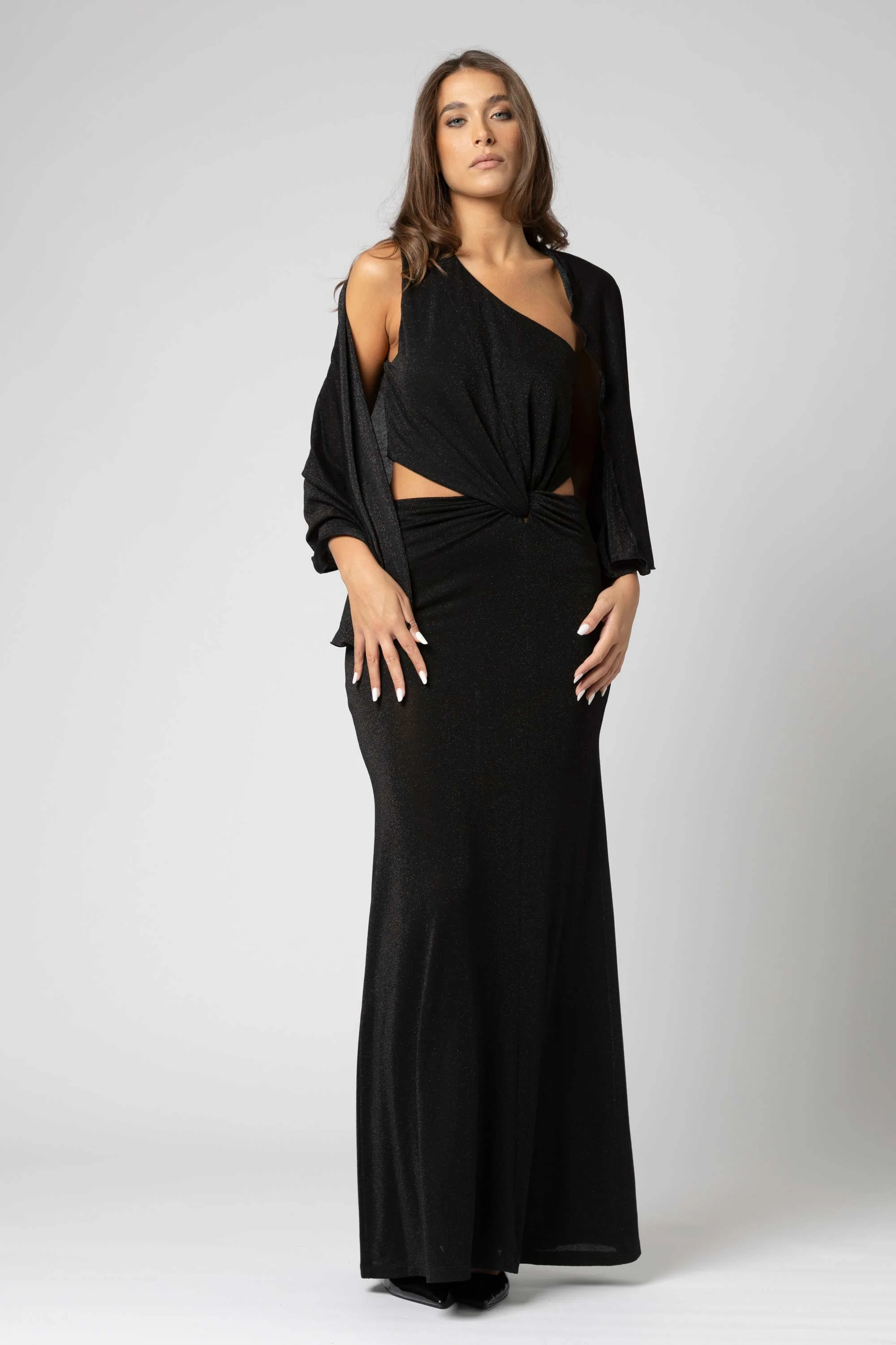 Abito monospalla con cut-out - Abito REWENX - Image 6