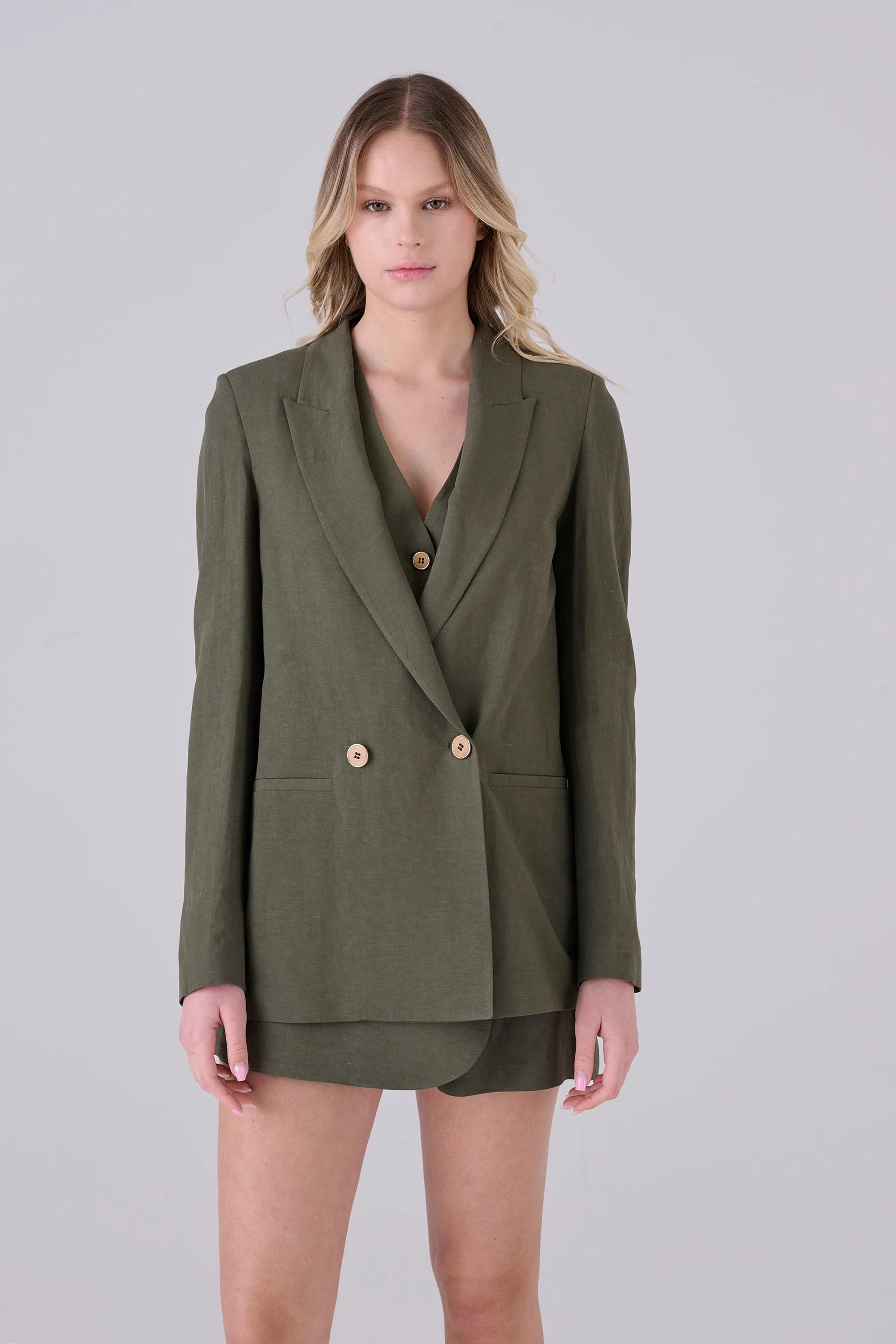 Blazer lino due bottoni - GIACCA GLOSSYX