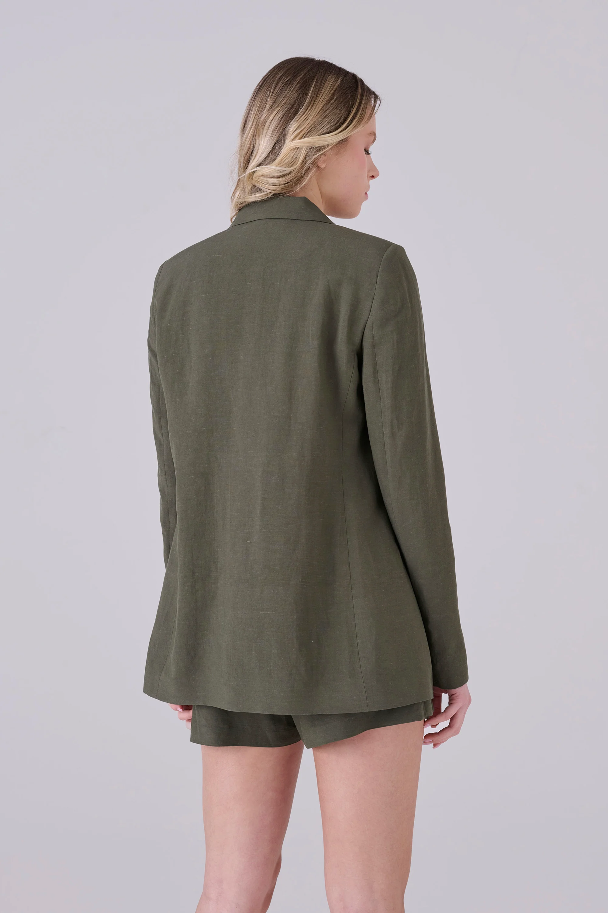 Blazer lino due bottoni - GIACCA GLOSSYX - Image 4