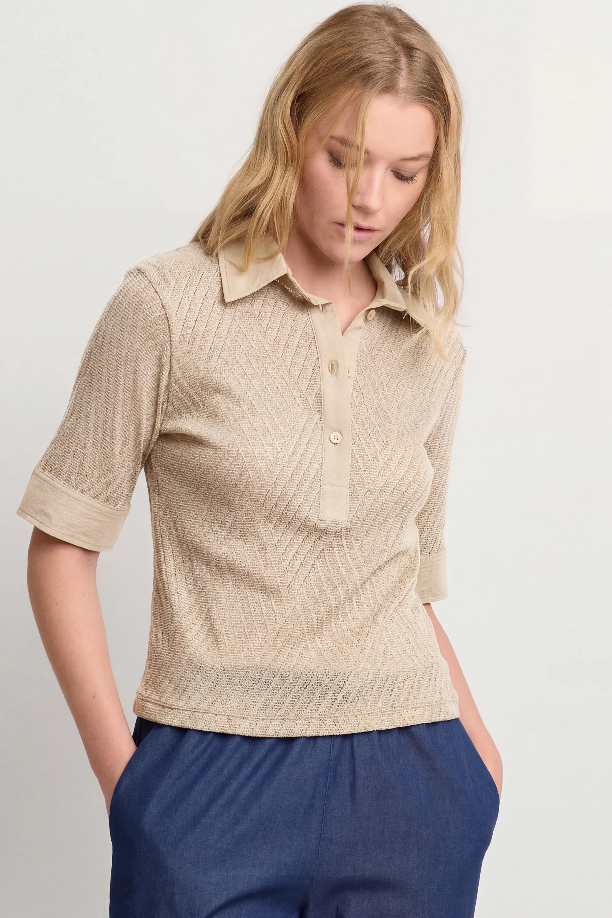Blusa con colletto a vela - BLUSA NERINA - Image 6