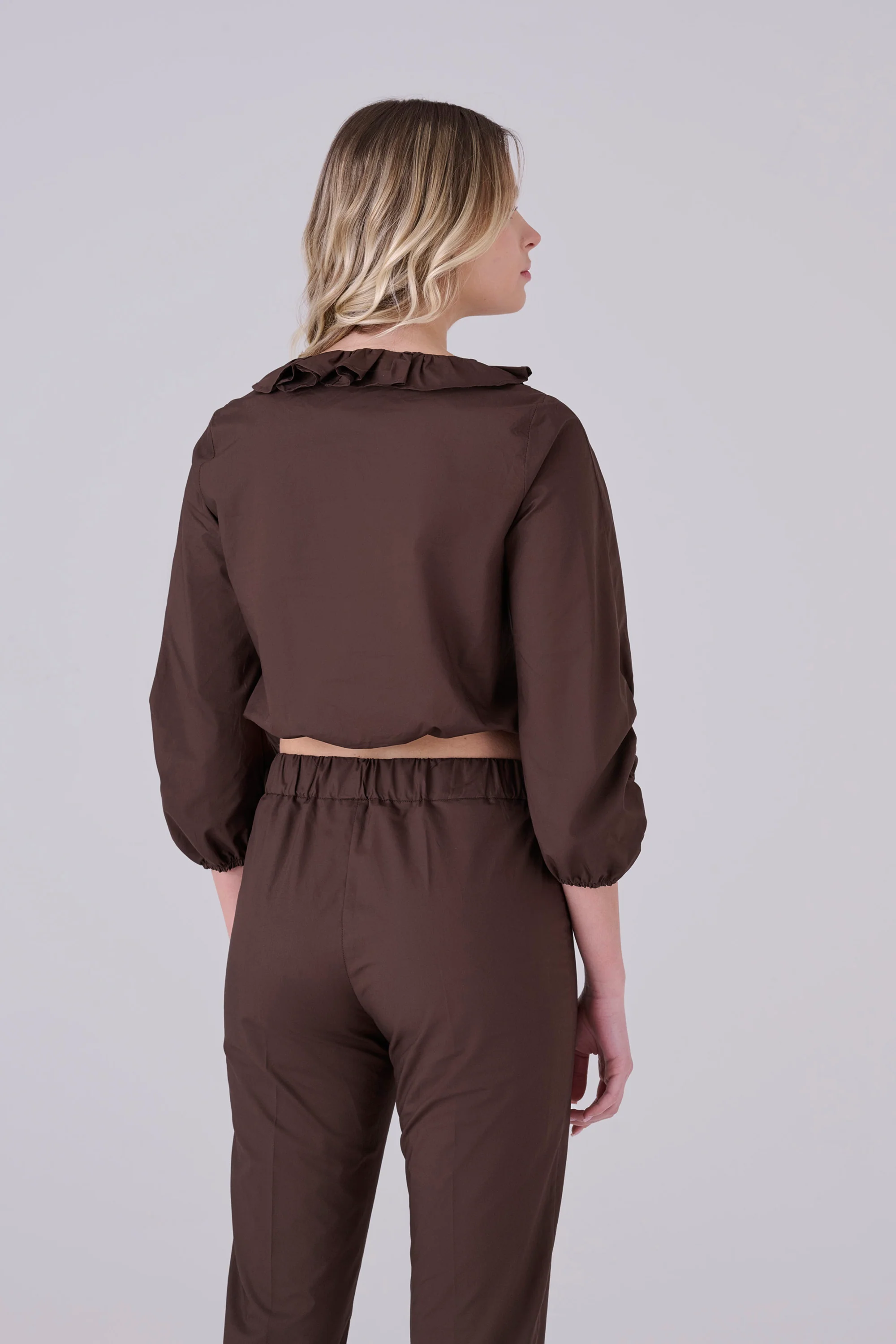 Blusa in cotone con laccetti - BLUSA PELEOX - Image 8