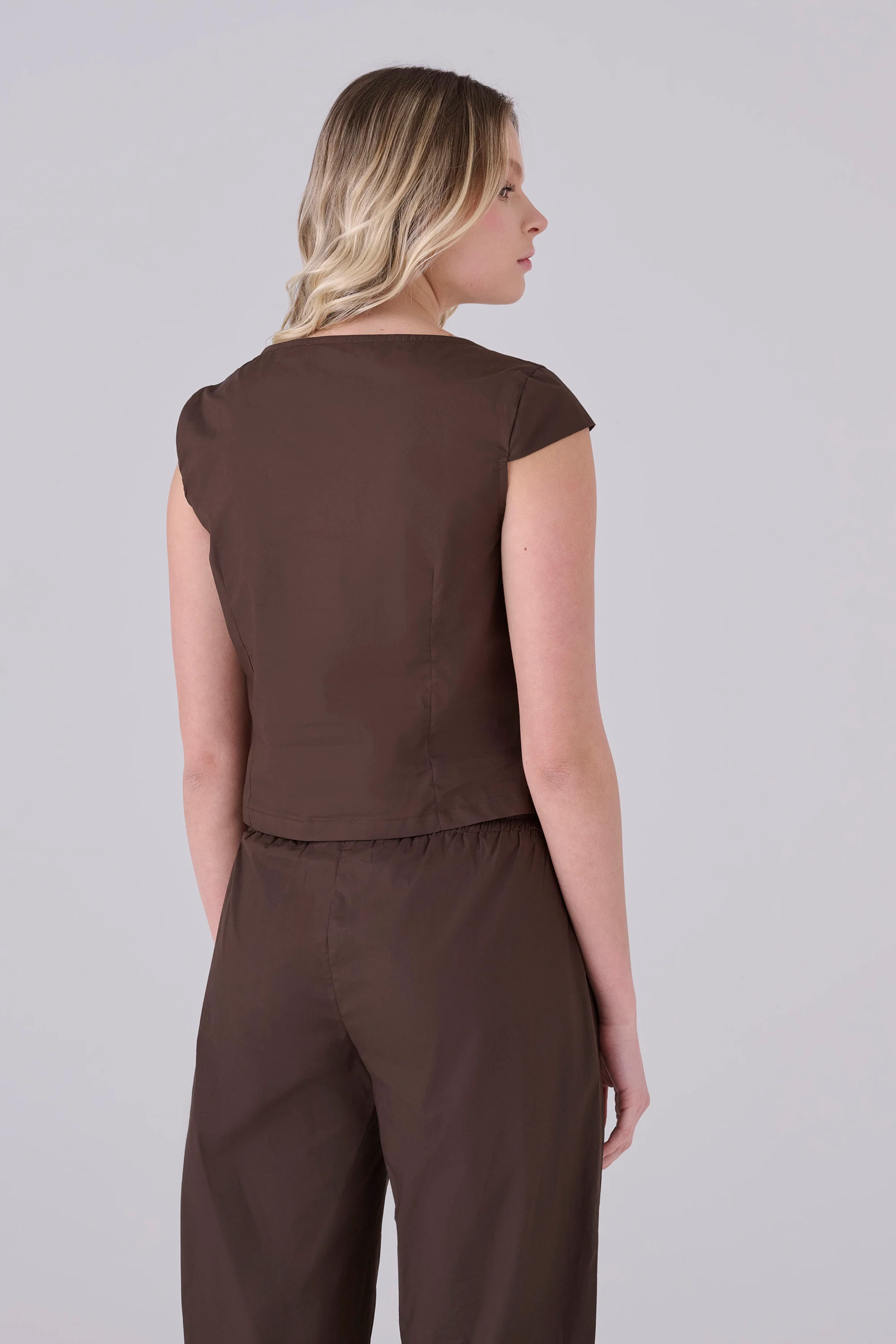 Blusa cotone scollo quadrato - BLUSA NOEMIEX - Image 4