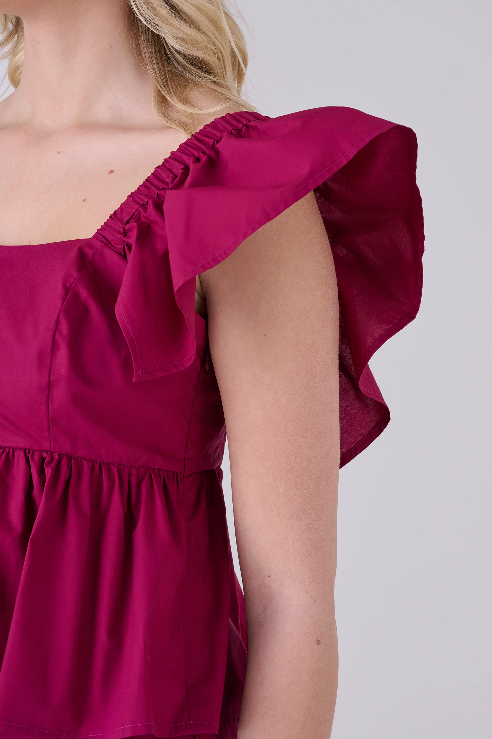 Blusa in cotone con volant - TOP PELINOX - Image 3