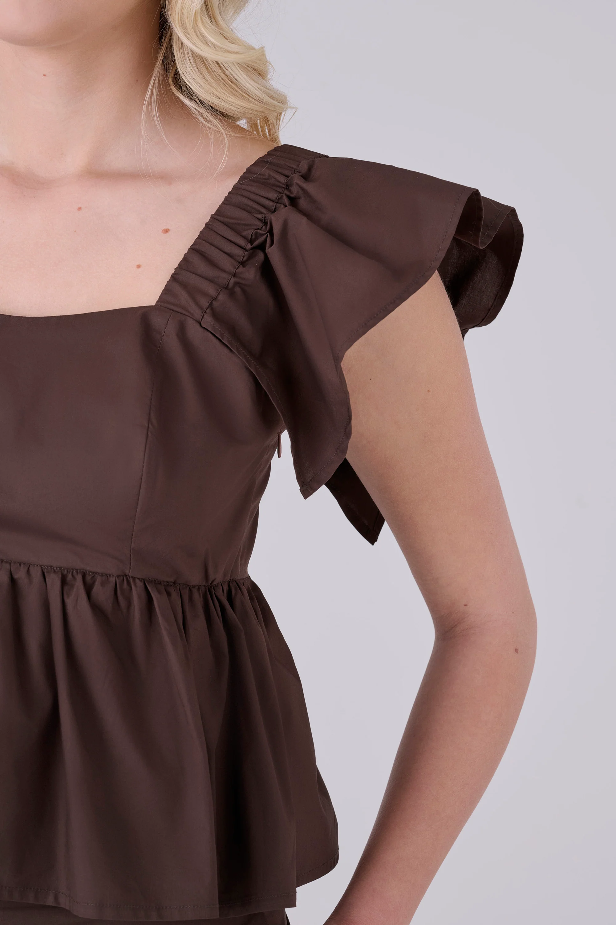 Blusa in cotone con volant - TOP PELINOX - Image 7