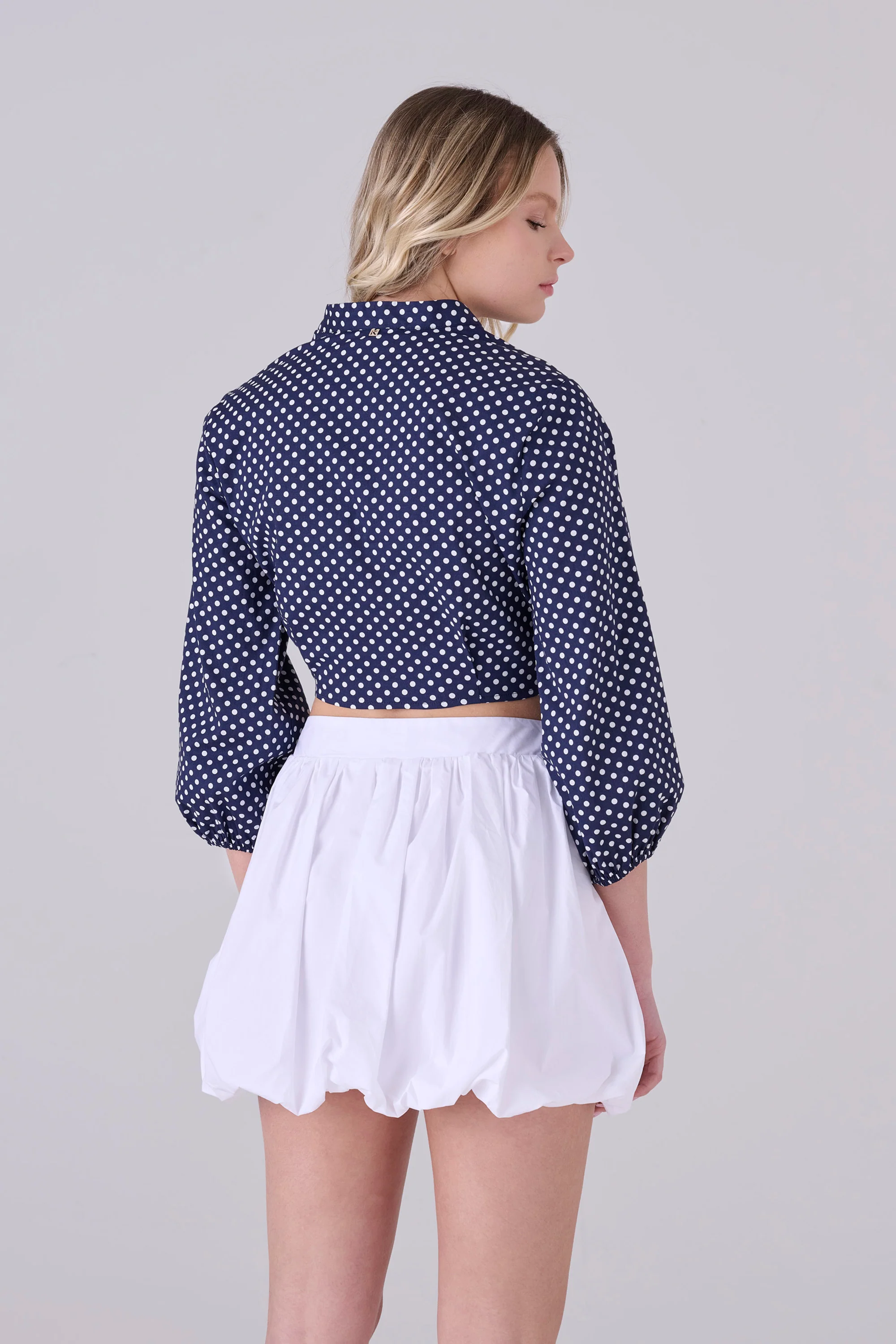 Blusa crop pois - BLUSA A POIS GAYSAX - Image 4