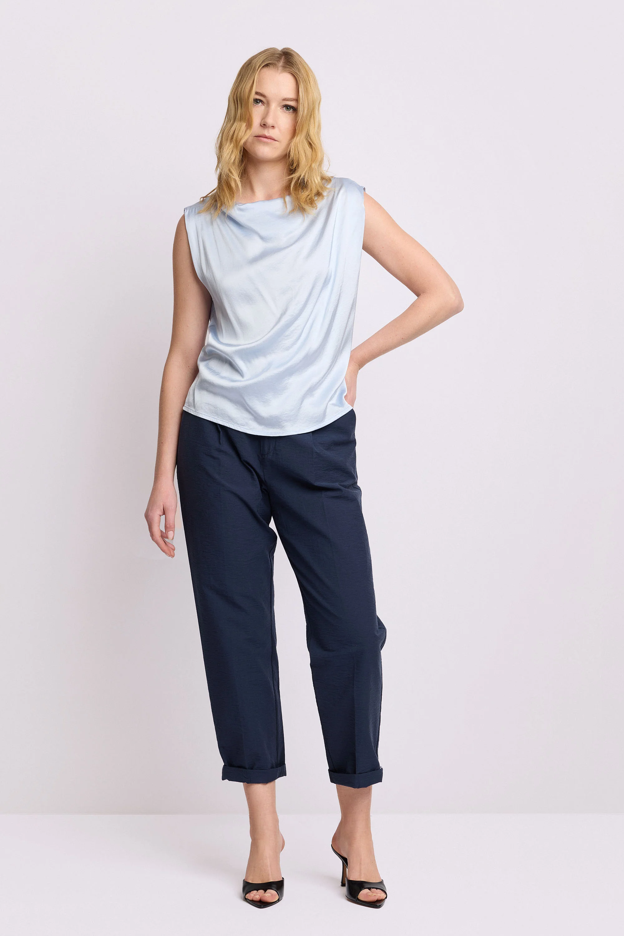 Blusa con drappeggio - BLUSA CINDEO - Image 2