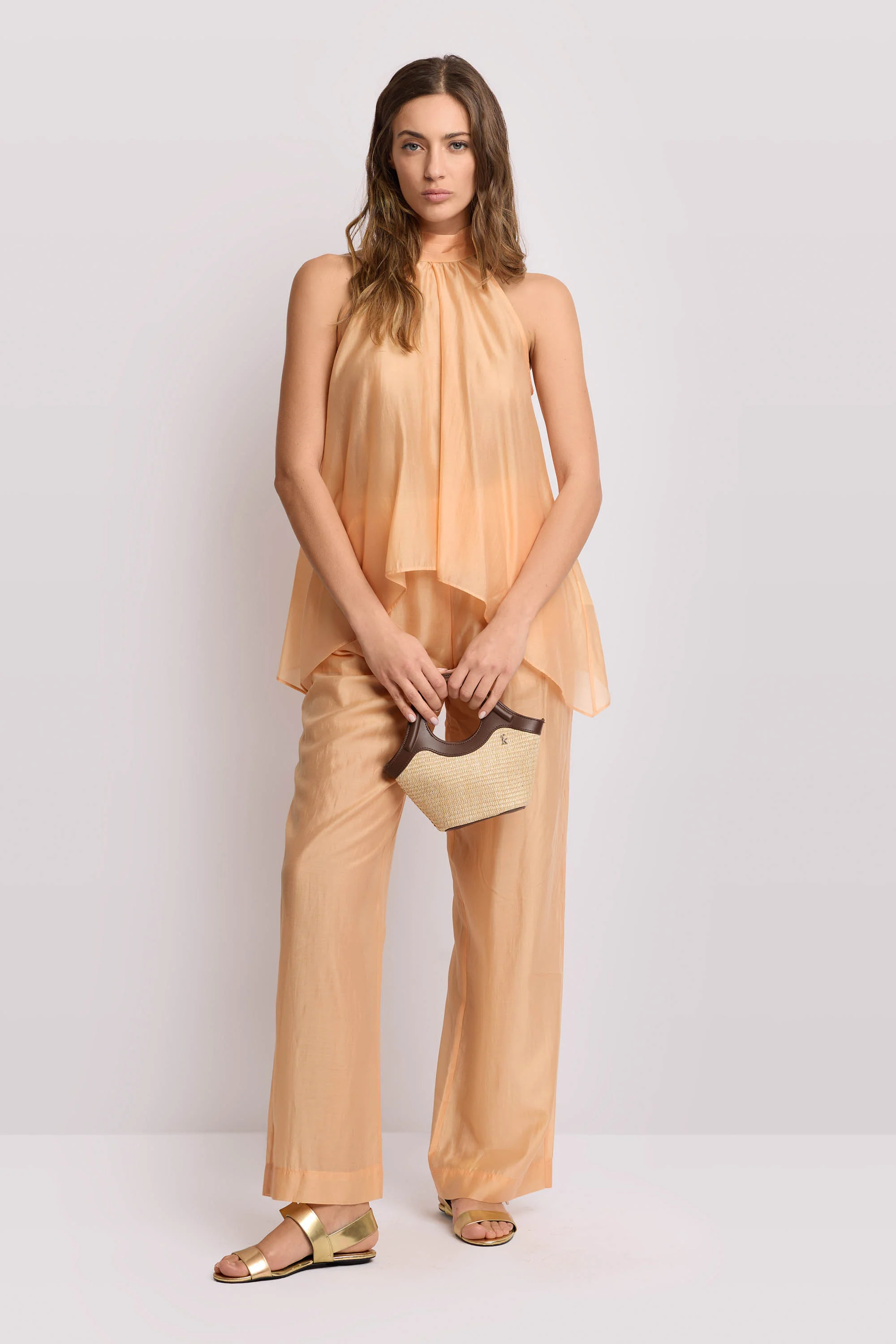 Blusa elegante con scollo all'americana - Top EDELMA - Image 2