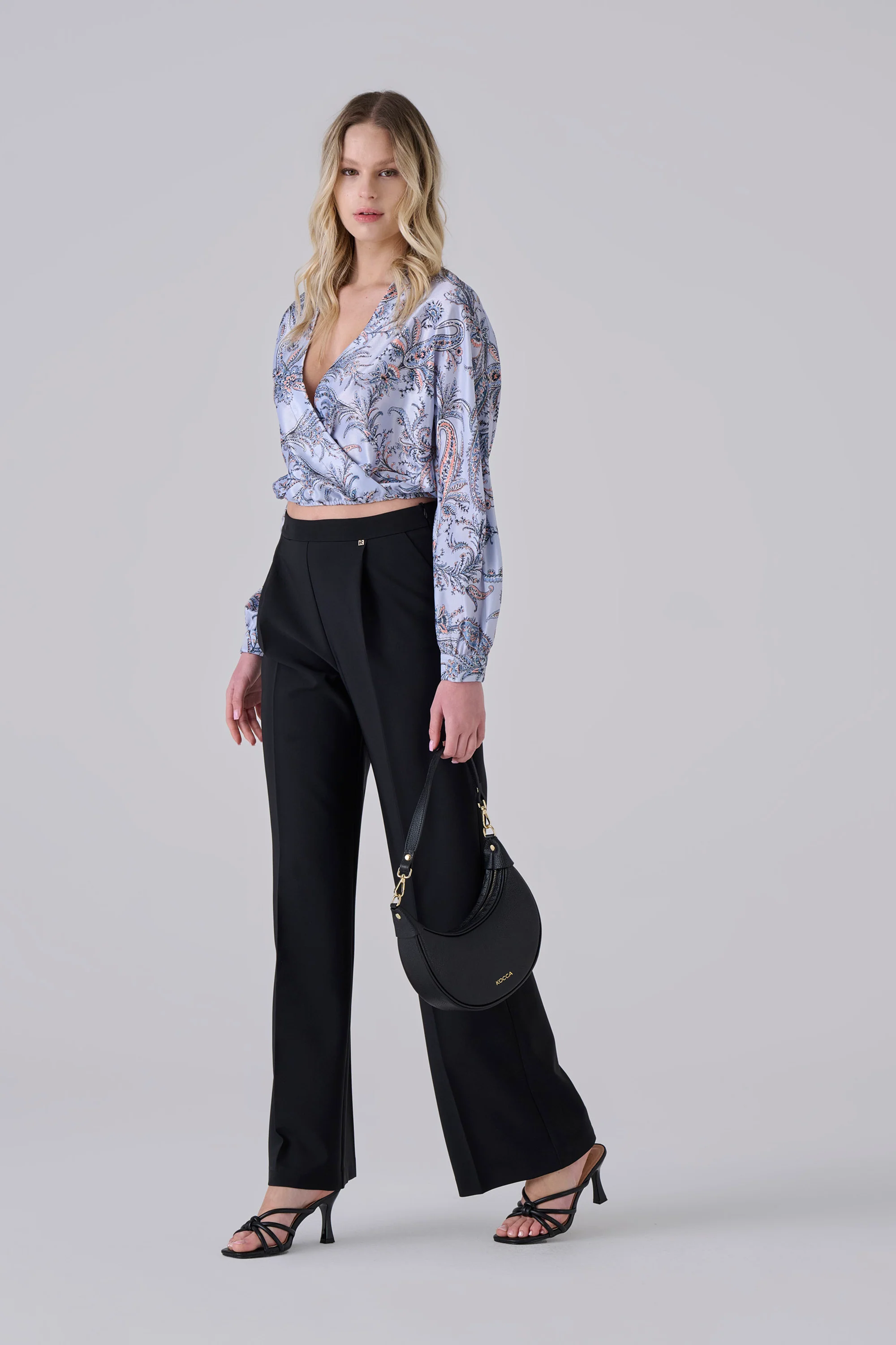 Blusa fantasia a portafoglio - BLUSA A FANTASIA ANTUSAX - Image 2
