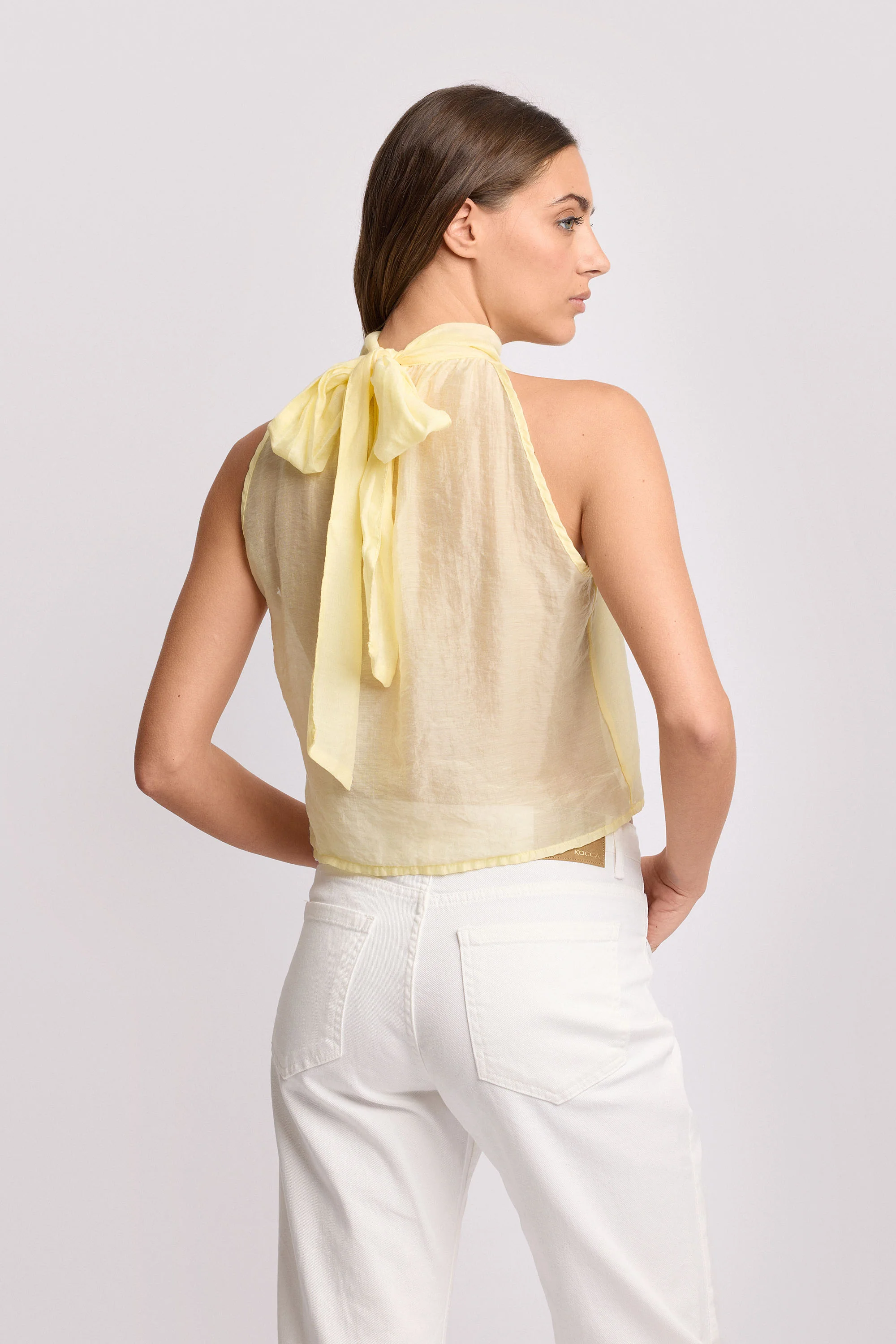 Blusa con fiocco sul retro - Top CHANDRESH - Image 3