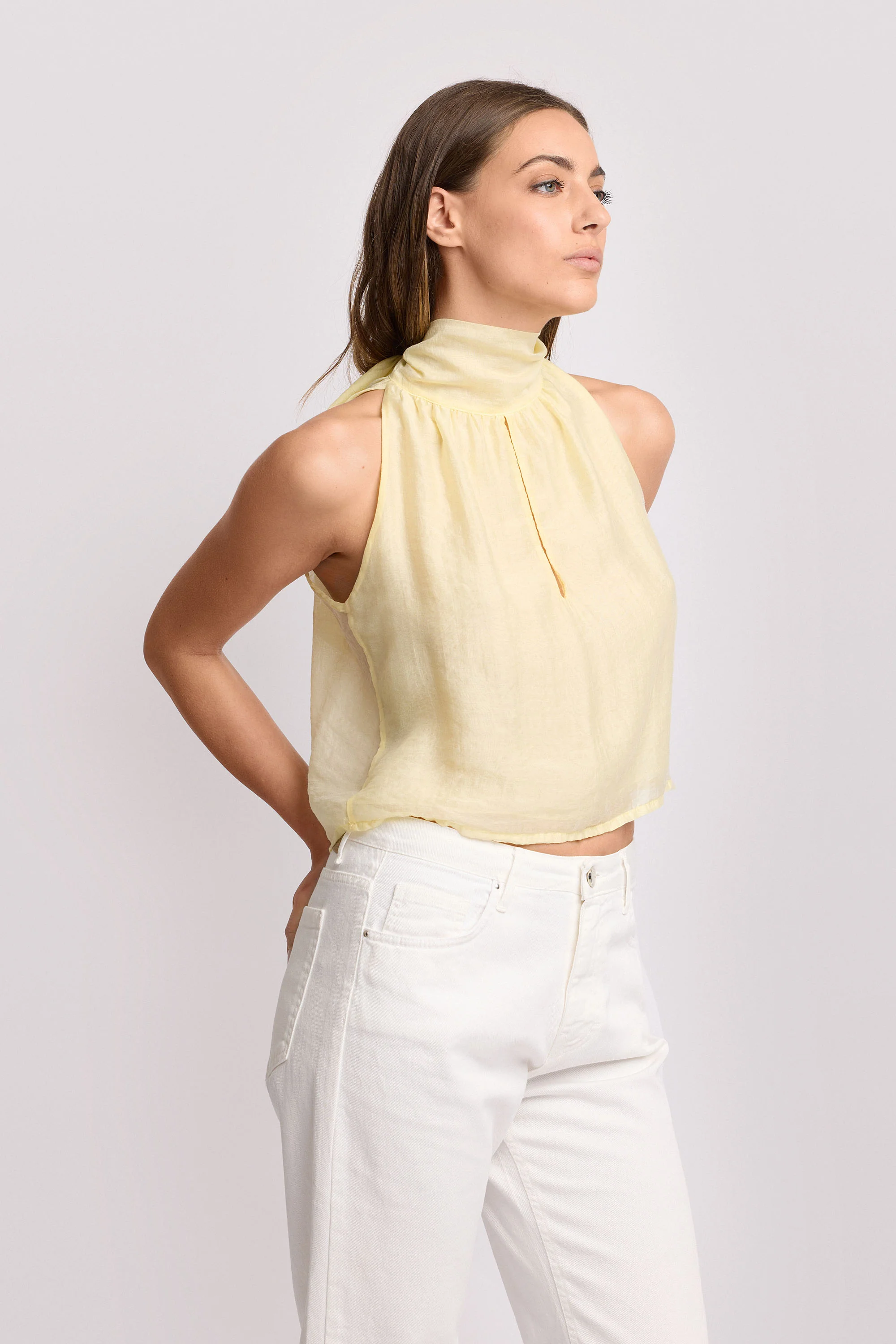 Blusa con fiocco sul retro - Top CHANDRESH - Image 4
