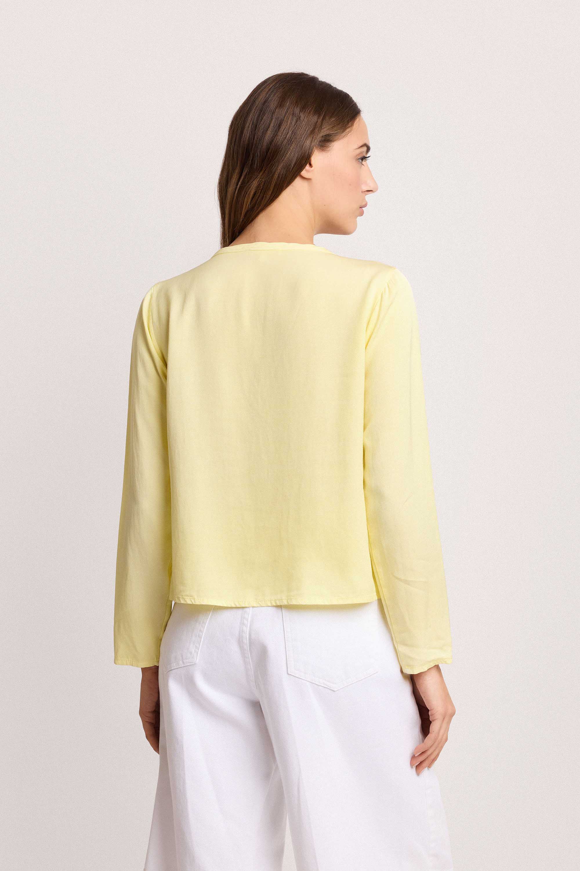 Blusa fluida scollo a V - CAMICIA LARUANDA - Image 3