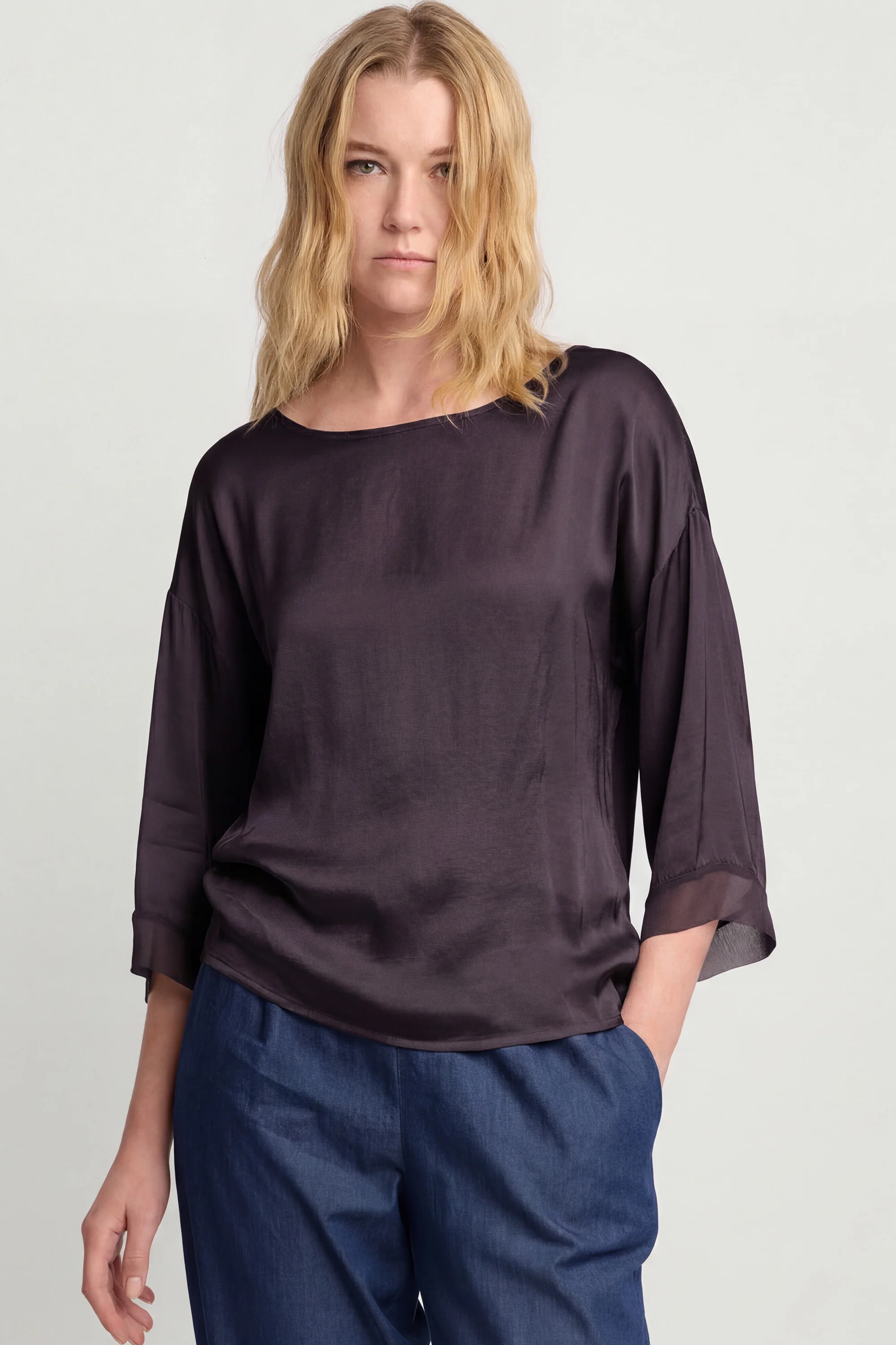 Blusa a maniche lunghe in viscosa - BLUSA CITINO - Image 5