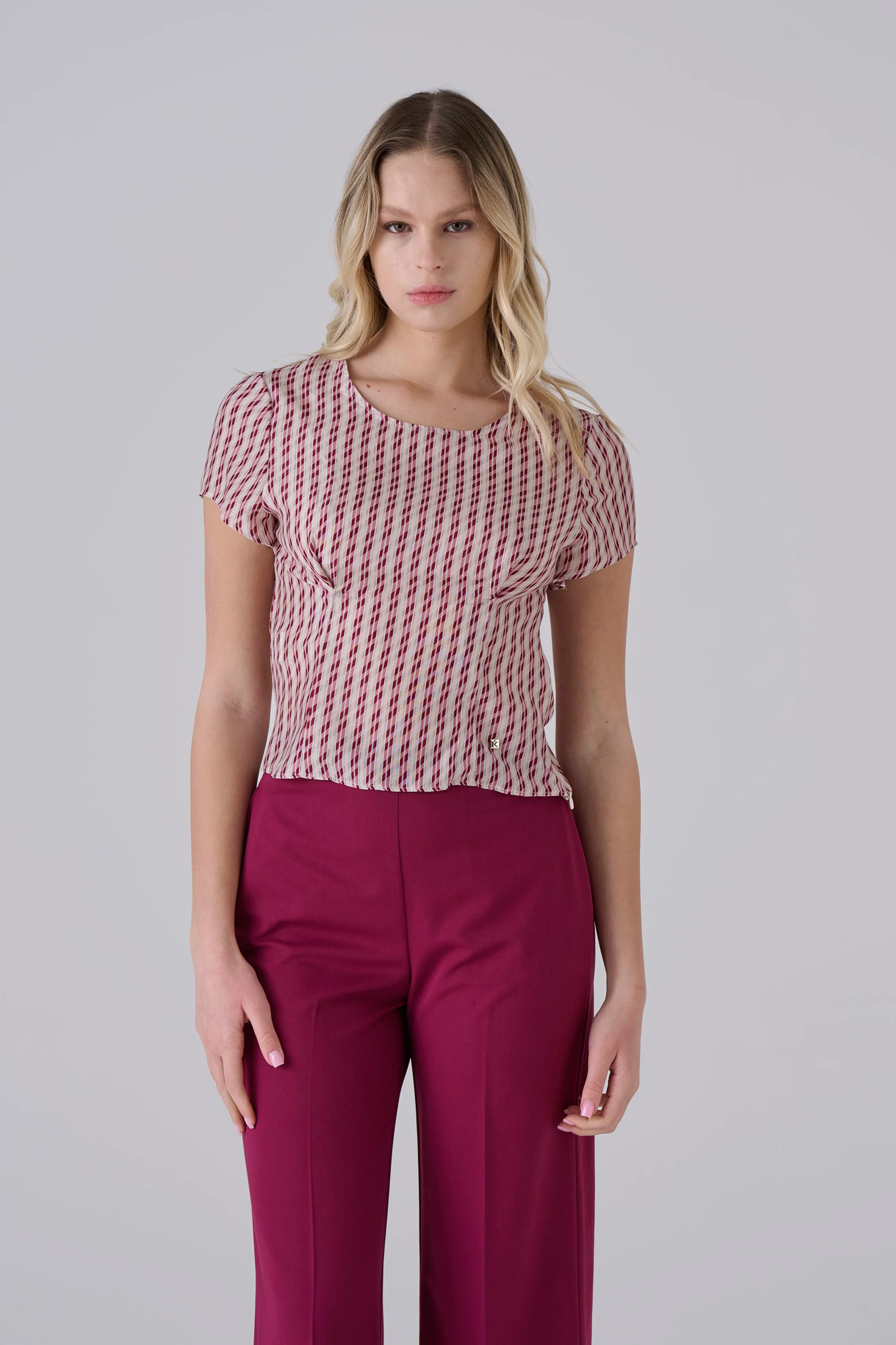 Blusa microcheck - Abito MARGOX