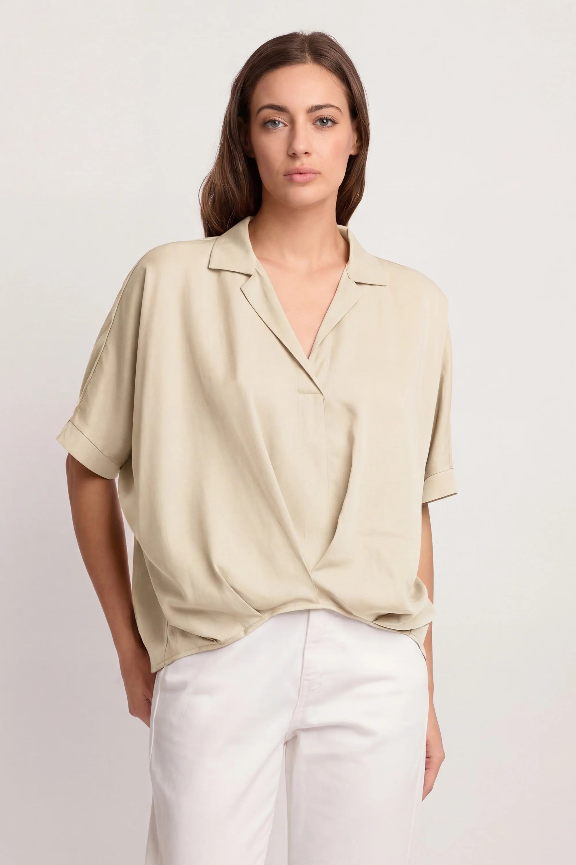 Blusa a portafoglio - BLUSA BASILIDE - Image 5