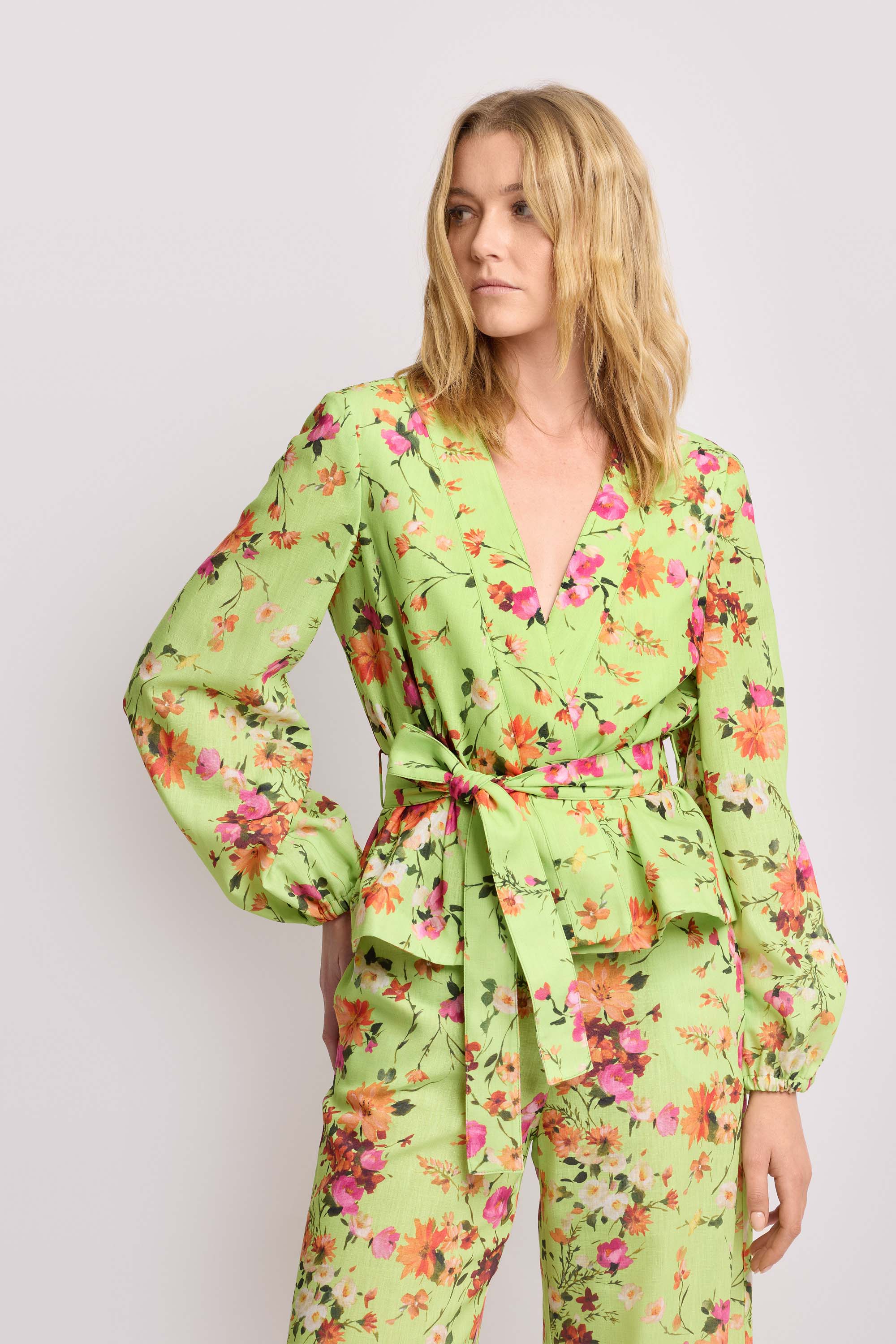 Blusa in tessuto a stampa floreale - Blusa OBELIA