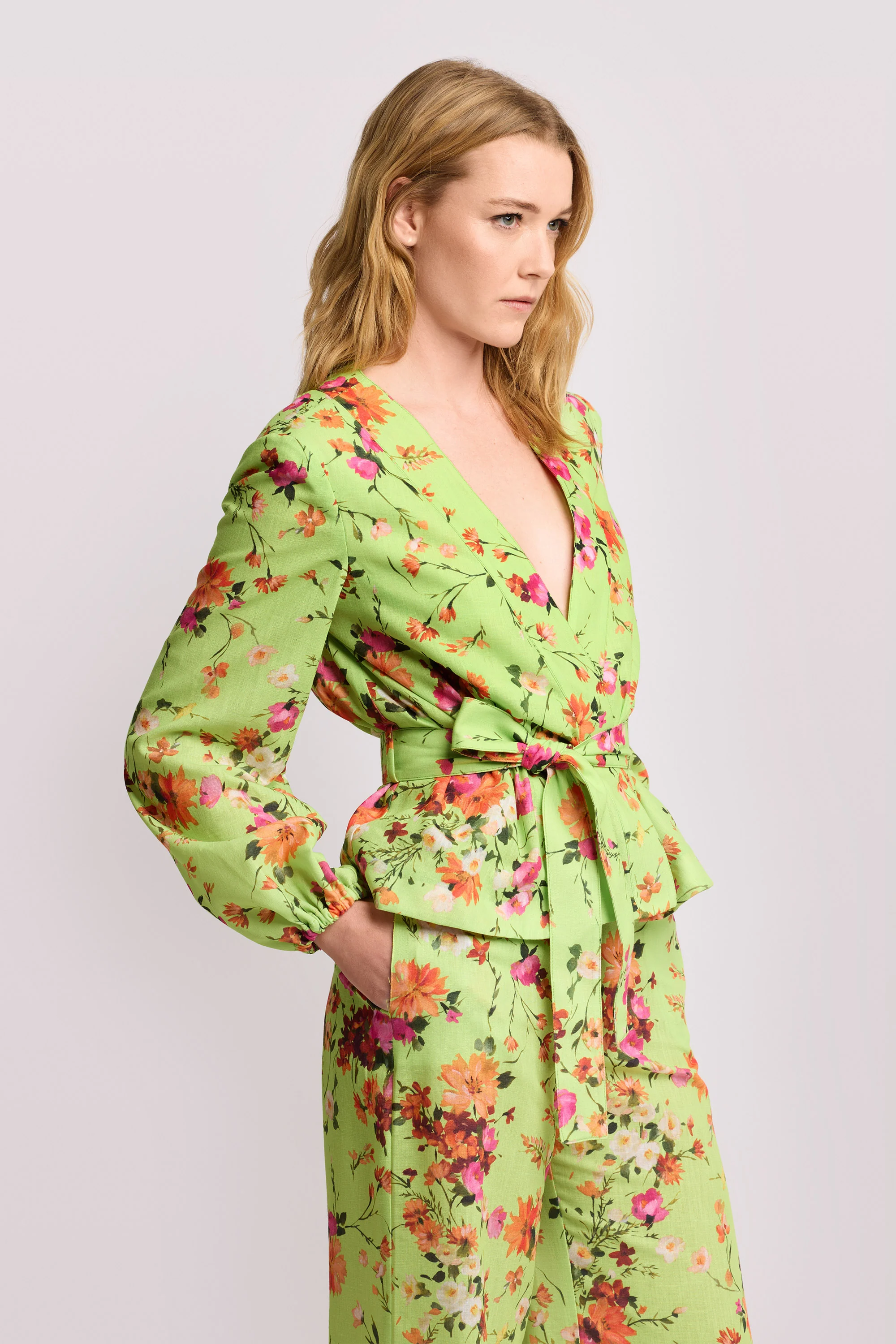 Blusa in tessuto a stampa floreale - Blusa OBELIA - Image 4