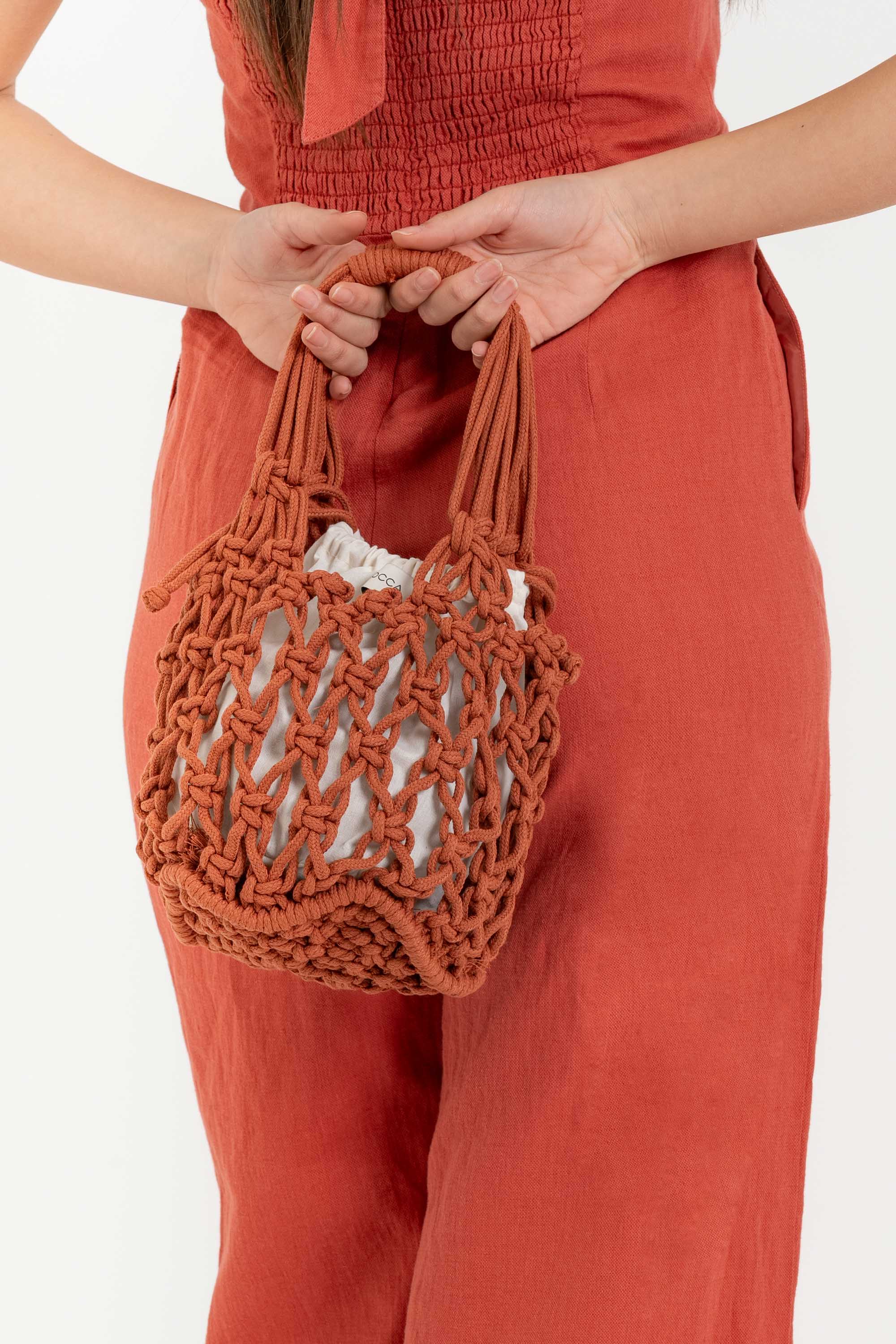 Borsa bucket corda intrecciata - Borsa REZZAX - Image 4