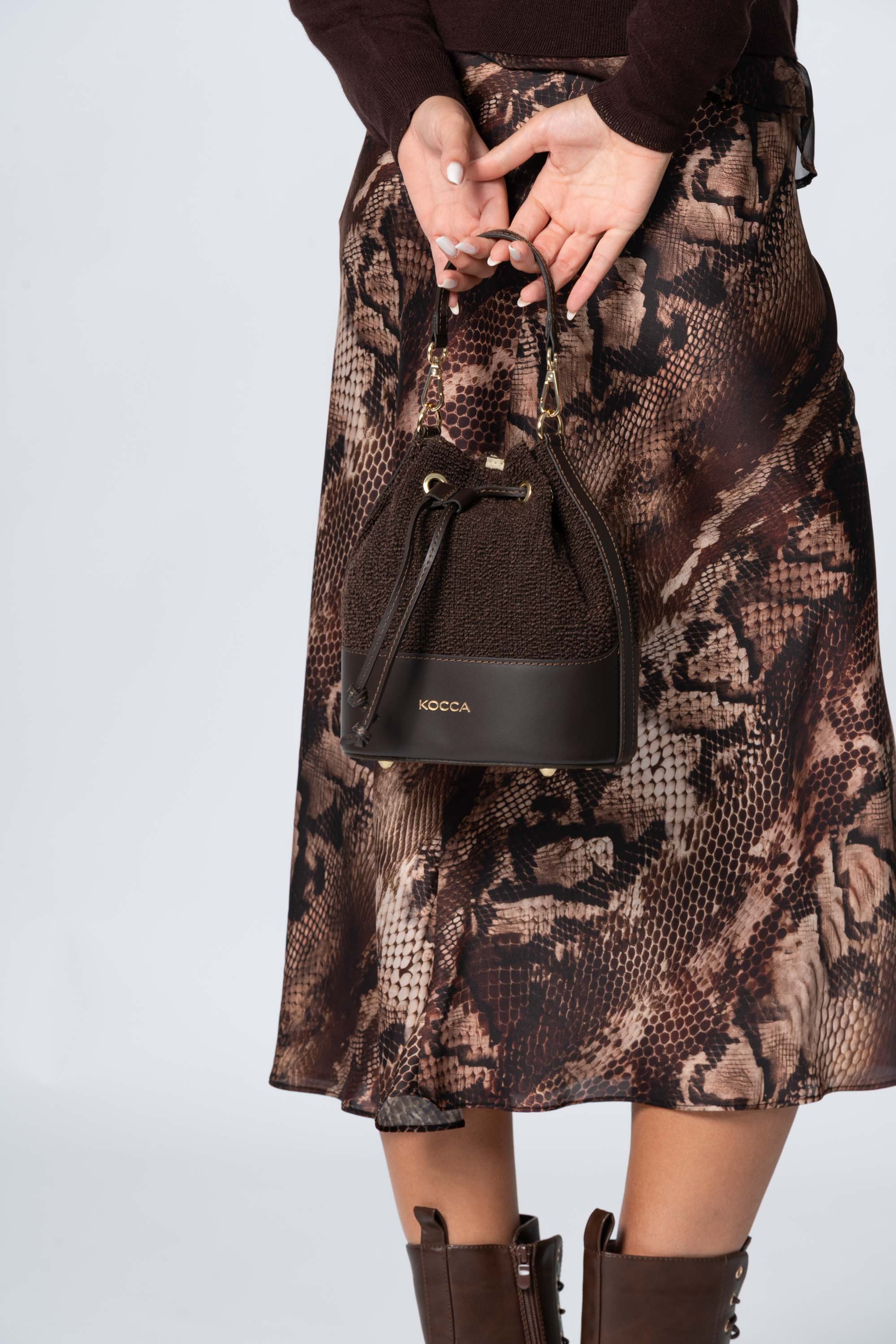 Borsa a secchiello in pelle - Borsa AXTONX - Image 4
