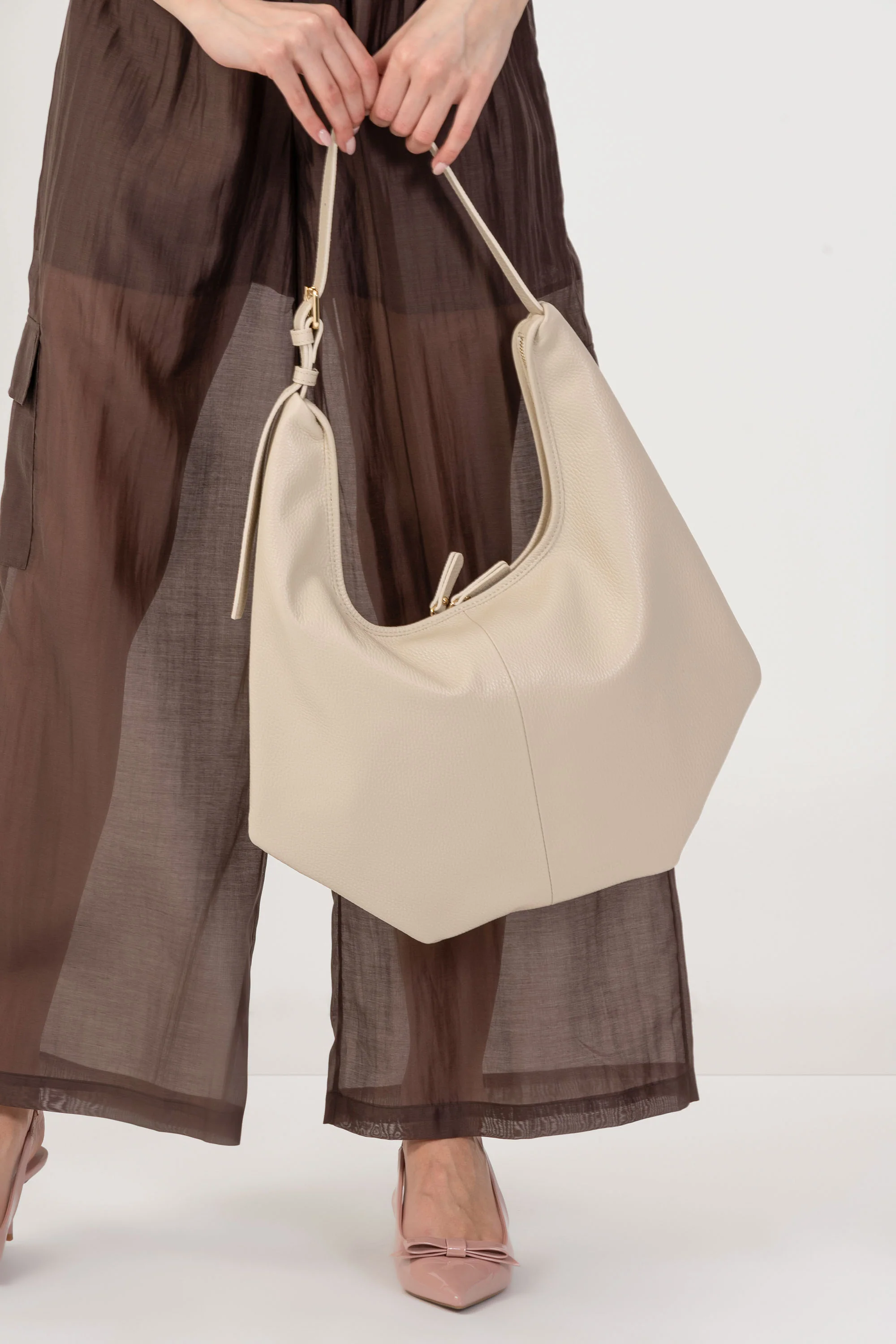 Borsa a spalla stile hobo - BORSA SPIGOLX