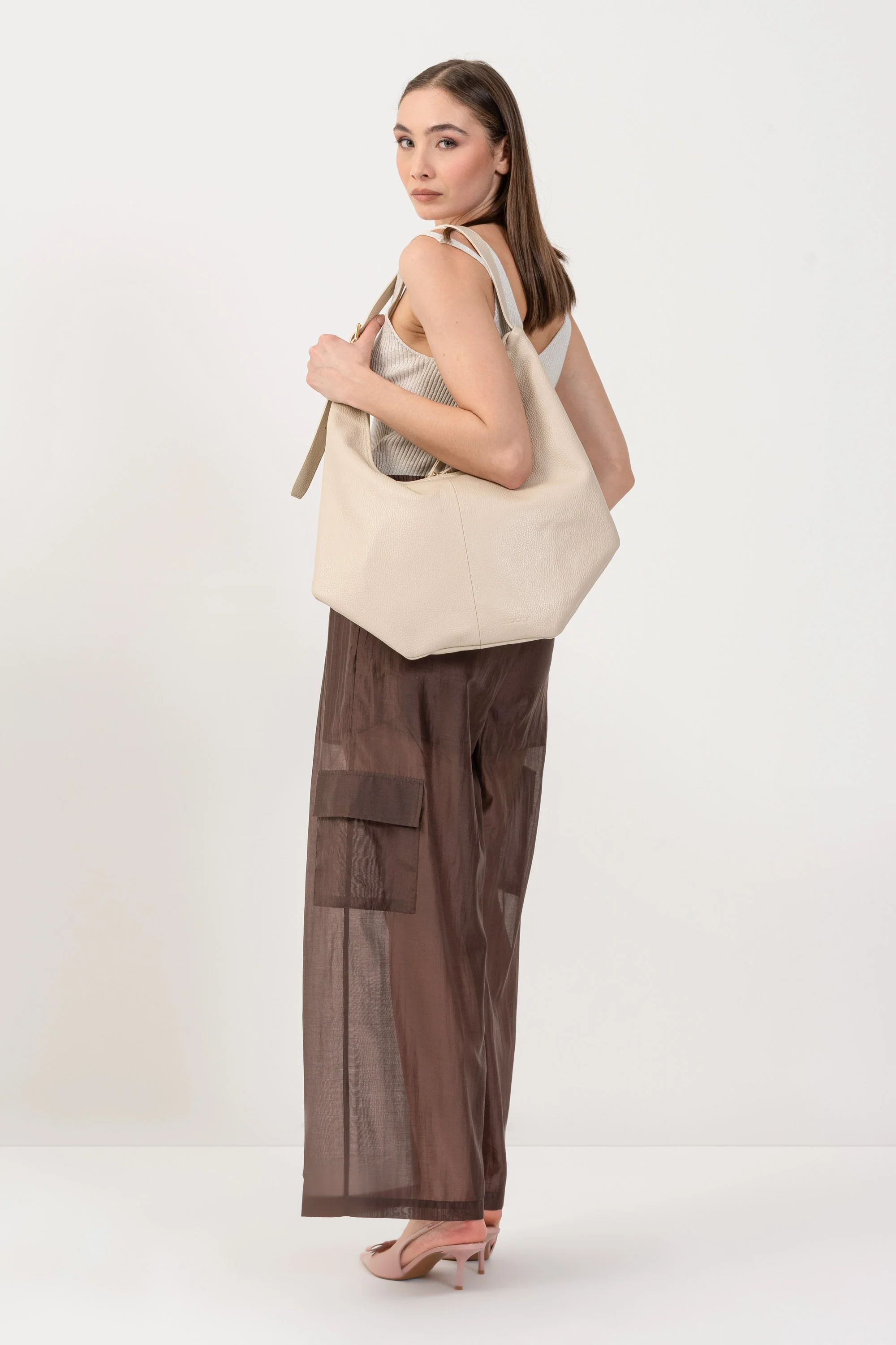 Borsa a spalla stile hobo - BORSA SPIGOLX - Image 4