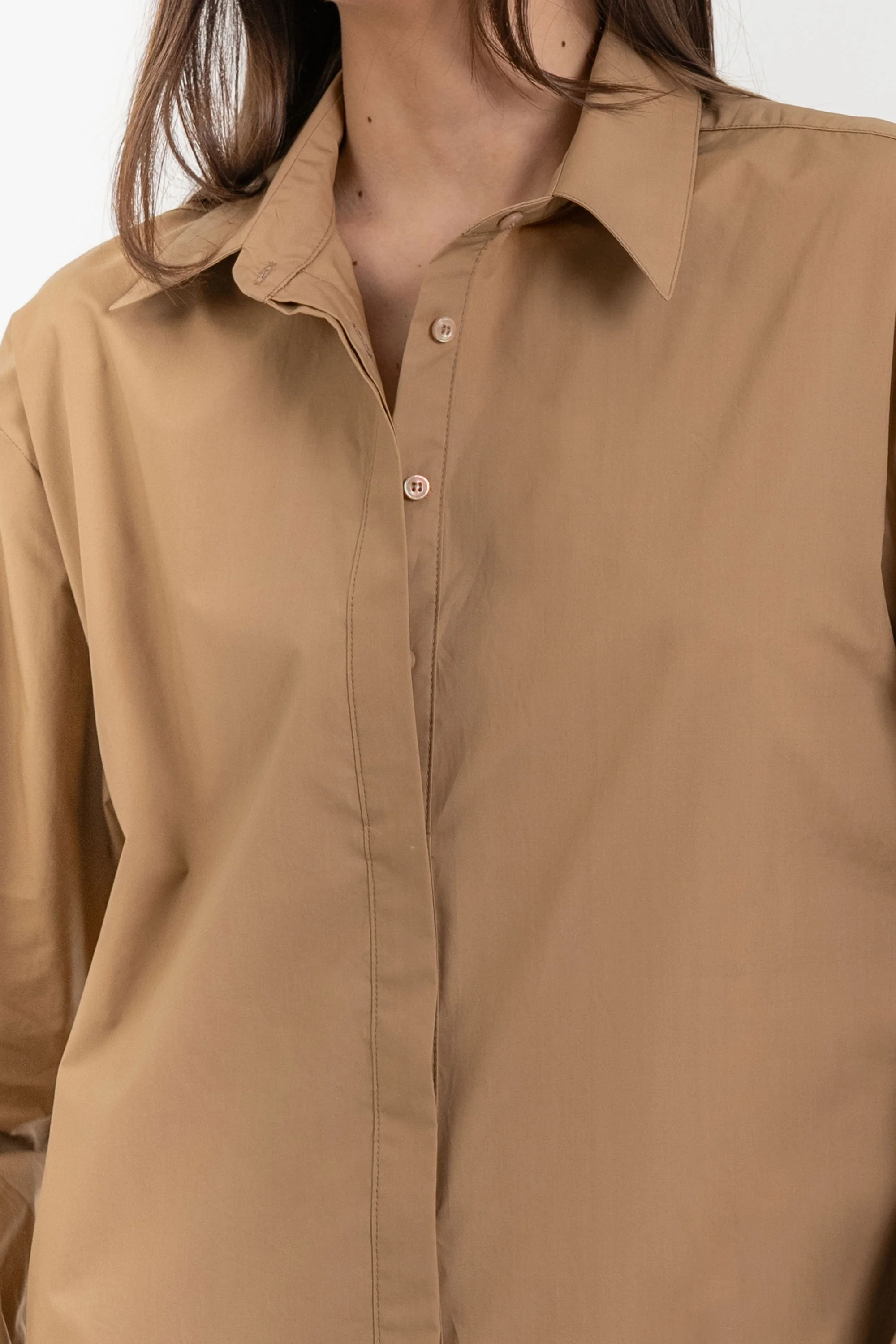 Camicia classica da donna in puro cotone a maniche lunghe - Camicia LUVYX - Image 3