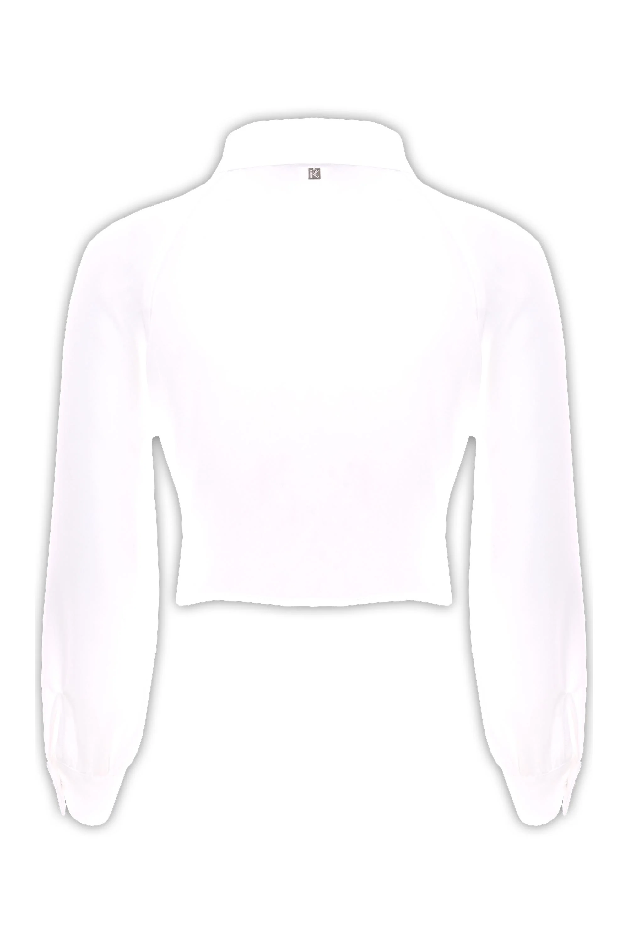 Camicia cropped con nodo in vita - CAMICIA VURIM - Image 2