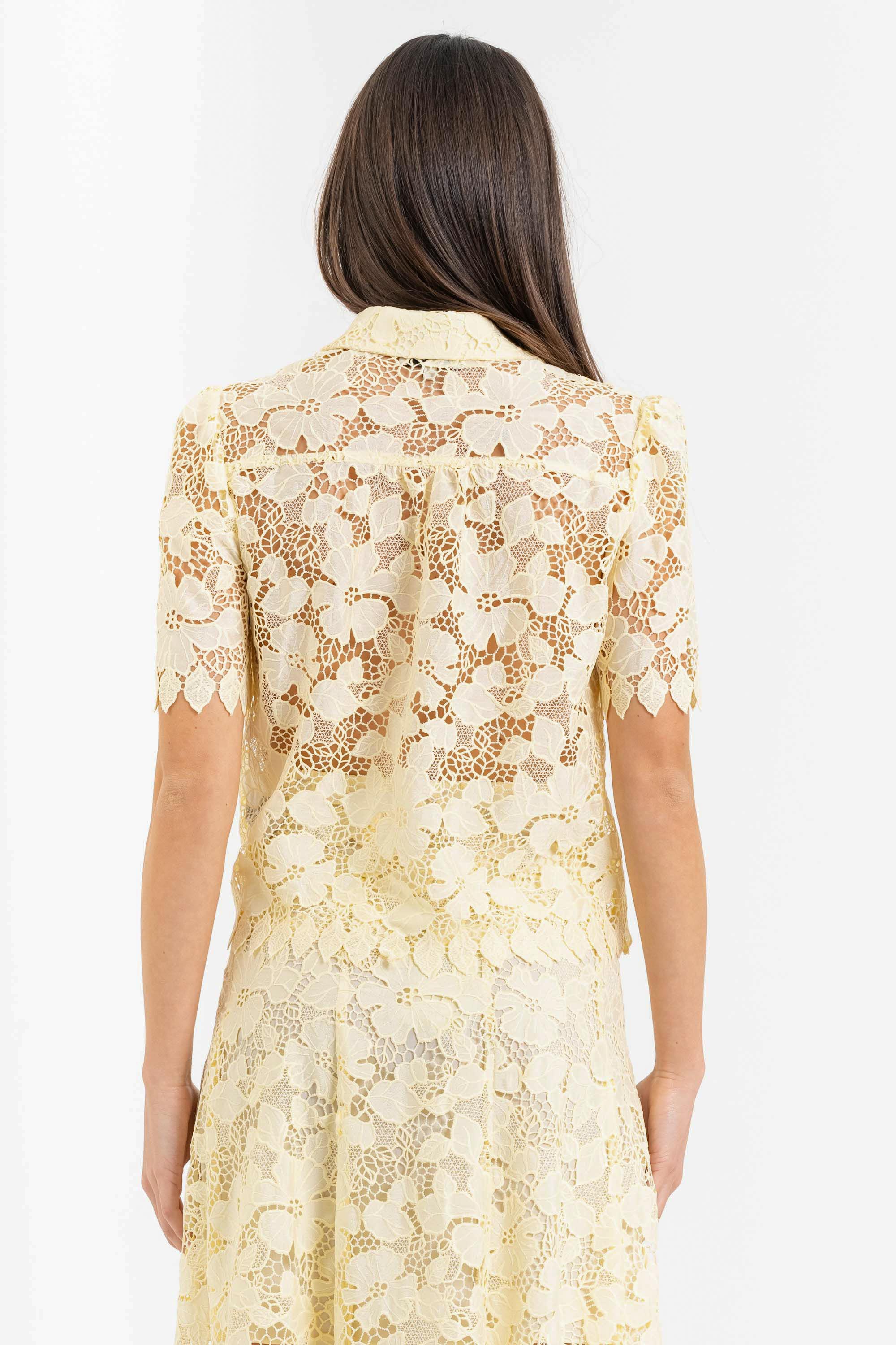 Camicia cropped pizzo - Camicia LATHINX - Image 3