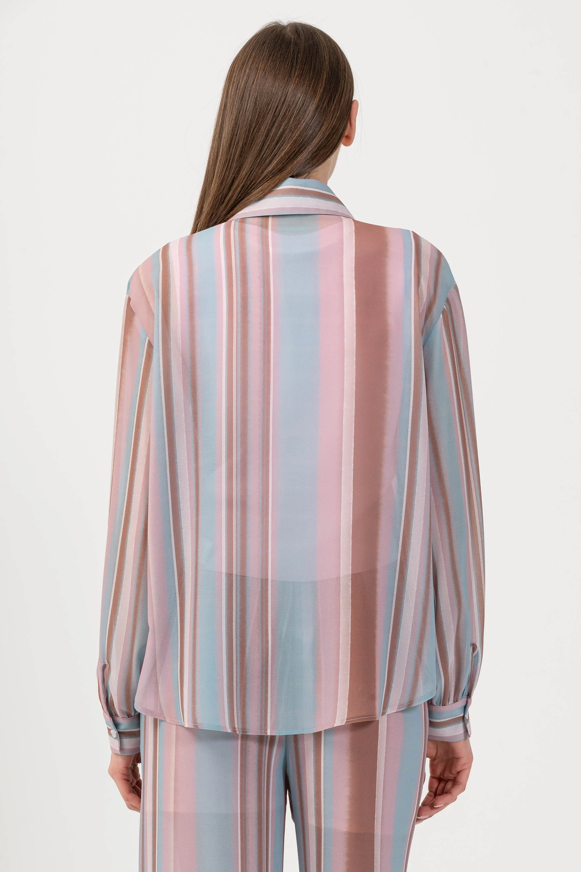 Camicia in fantasia a righe - CAMICIA A RIGHE ERBERX - Image 4