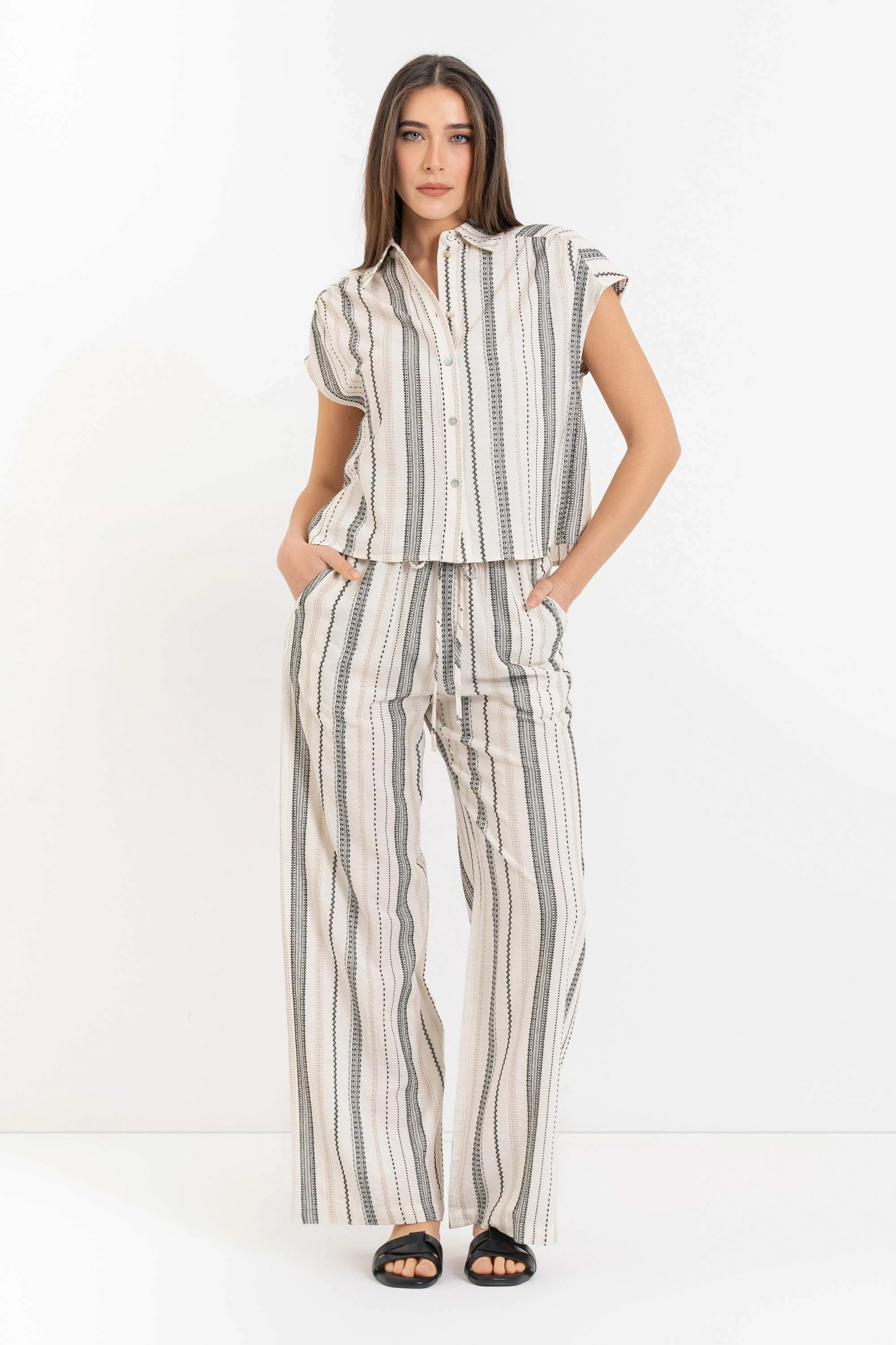 Camicia fantasia a righe - Camicia IRENEEX - Image 2