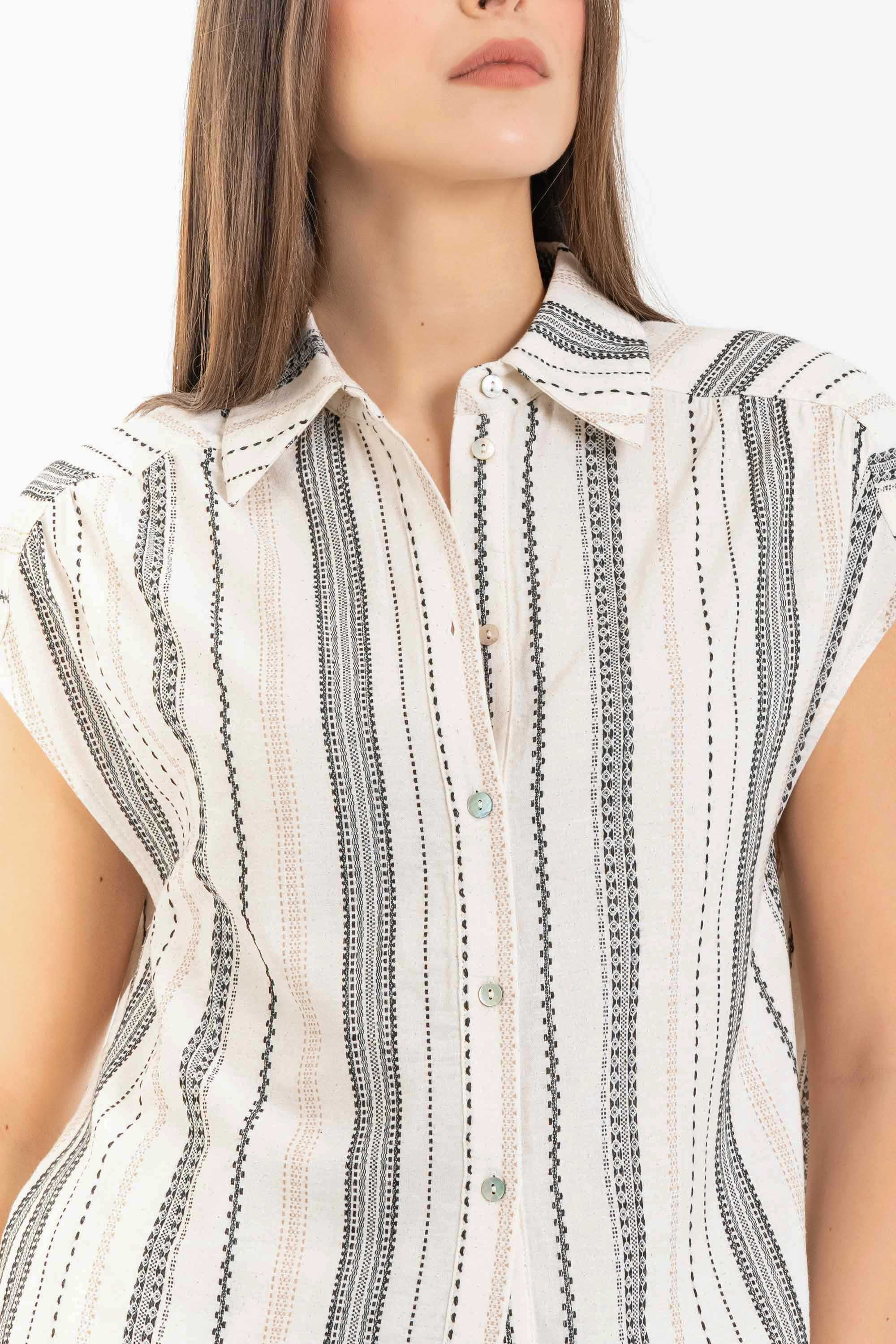Camicia fantasia a righe - Camicia IRENEEX - Image 3