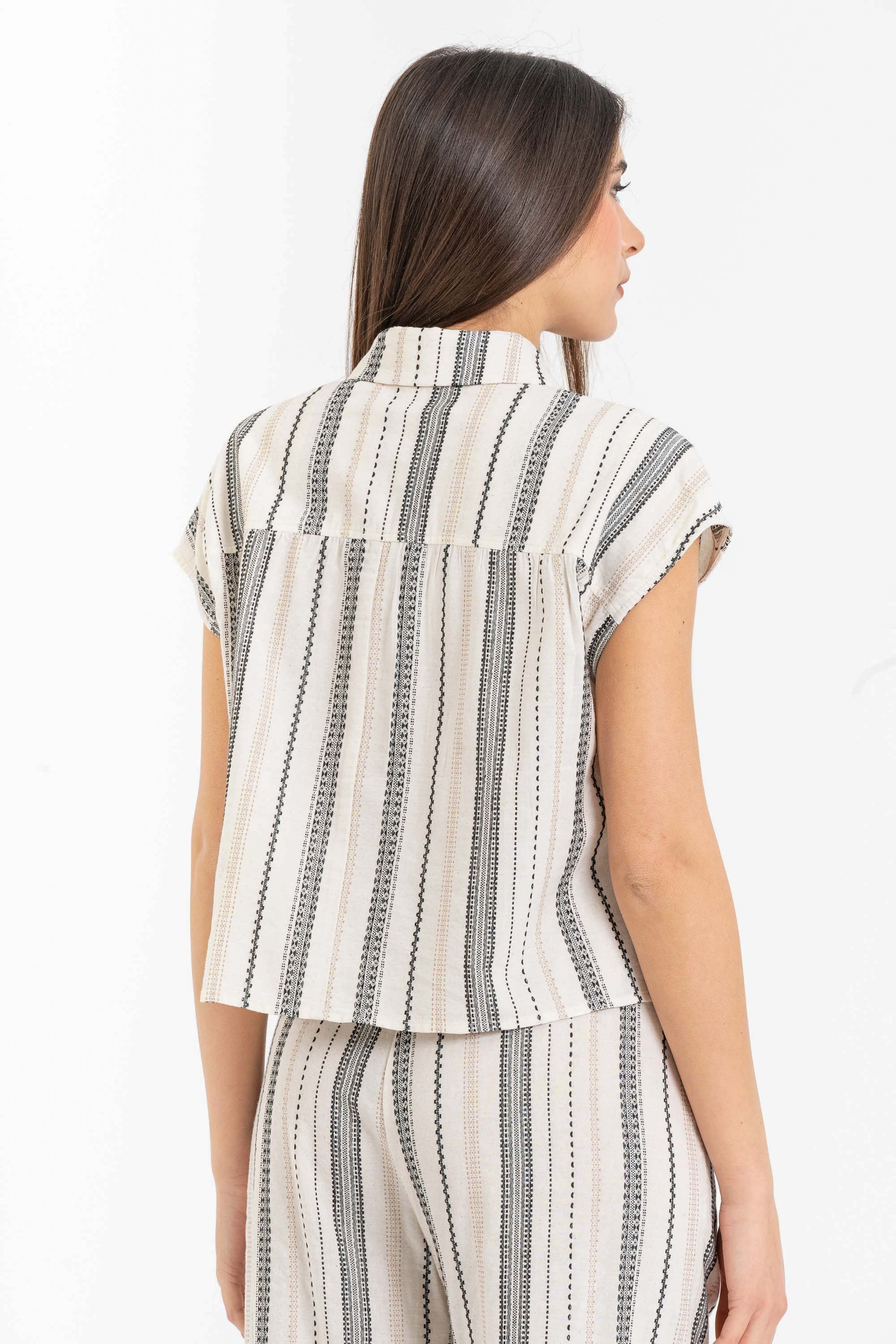 Camicia fantasia a righe - Camicia IRENEEX - Image 4