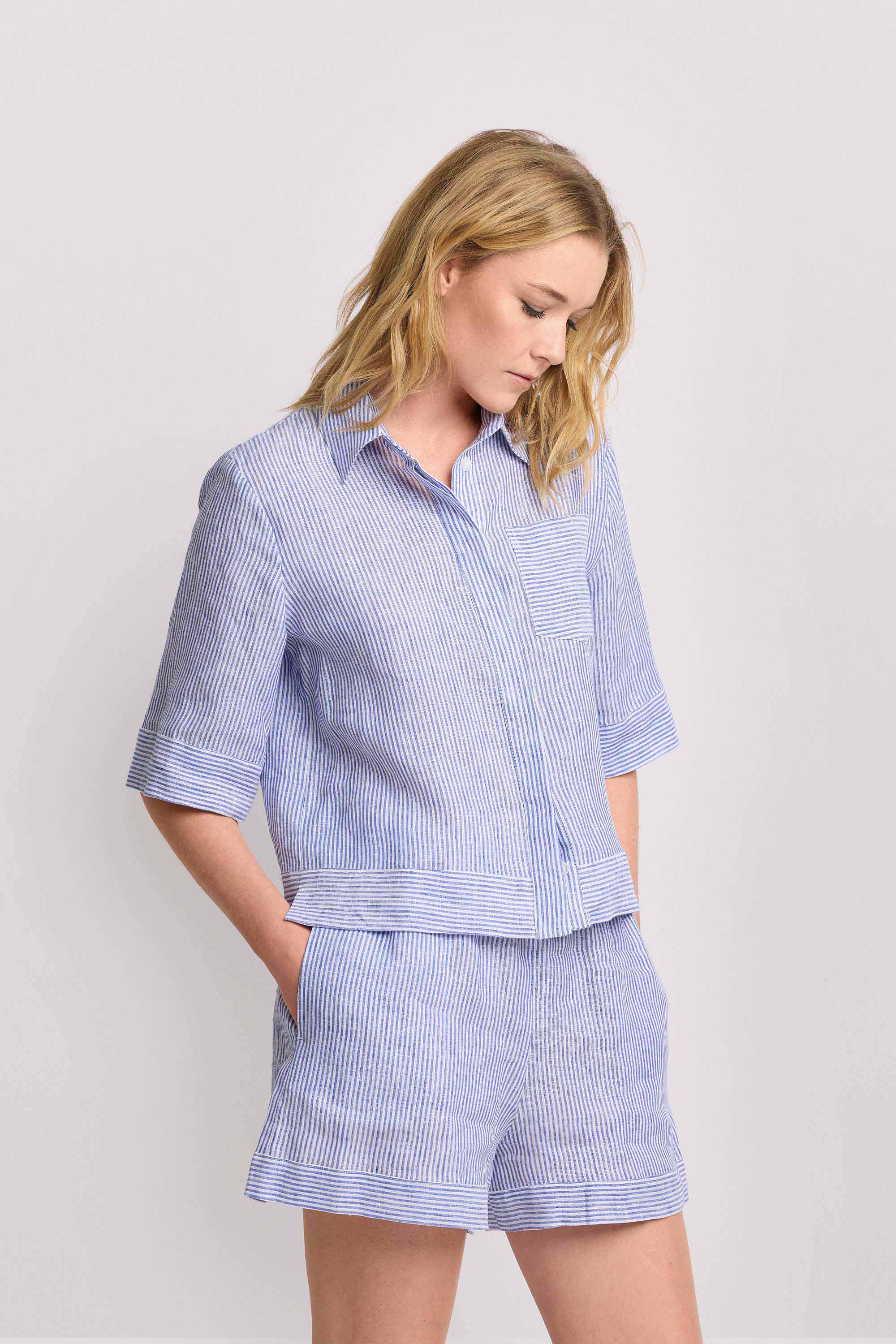 Camicia in fantasia a righe - Camicia AGHATE - Image 4