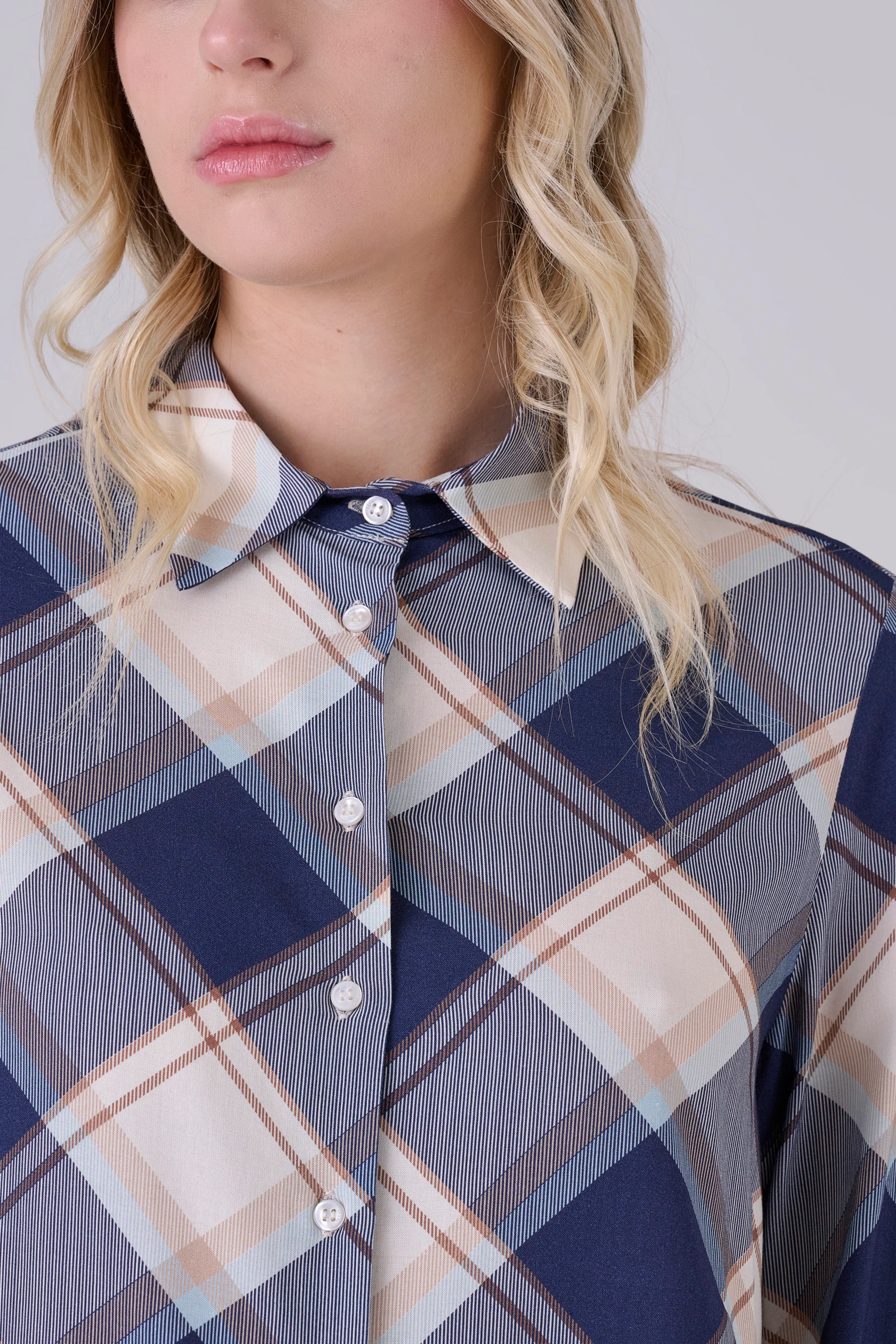Camicia manica lunga check - CAMICIA A QUADRI MANILAX - Image 3