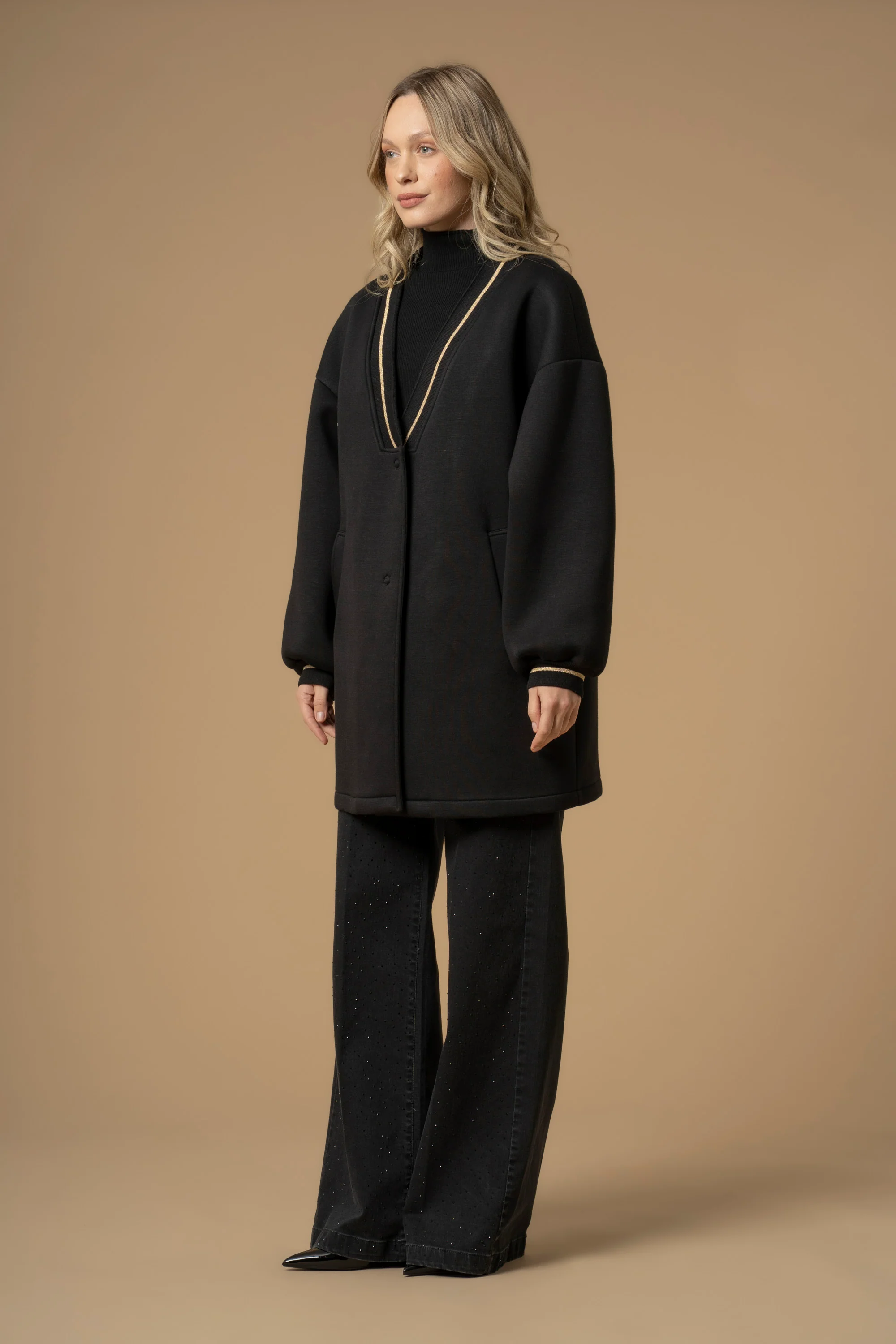 Cappotto con bordi  in lurex - Cappotto Eilbert - Image 3