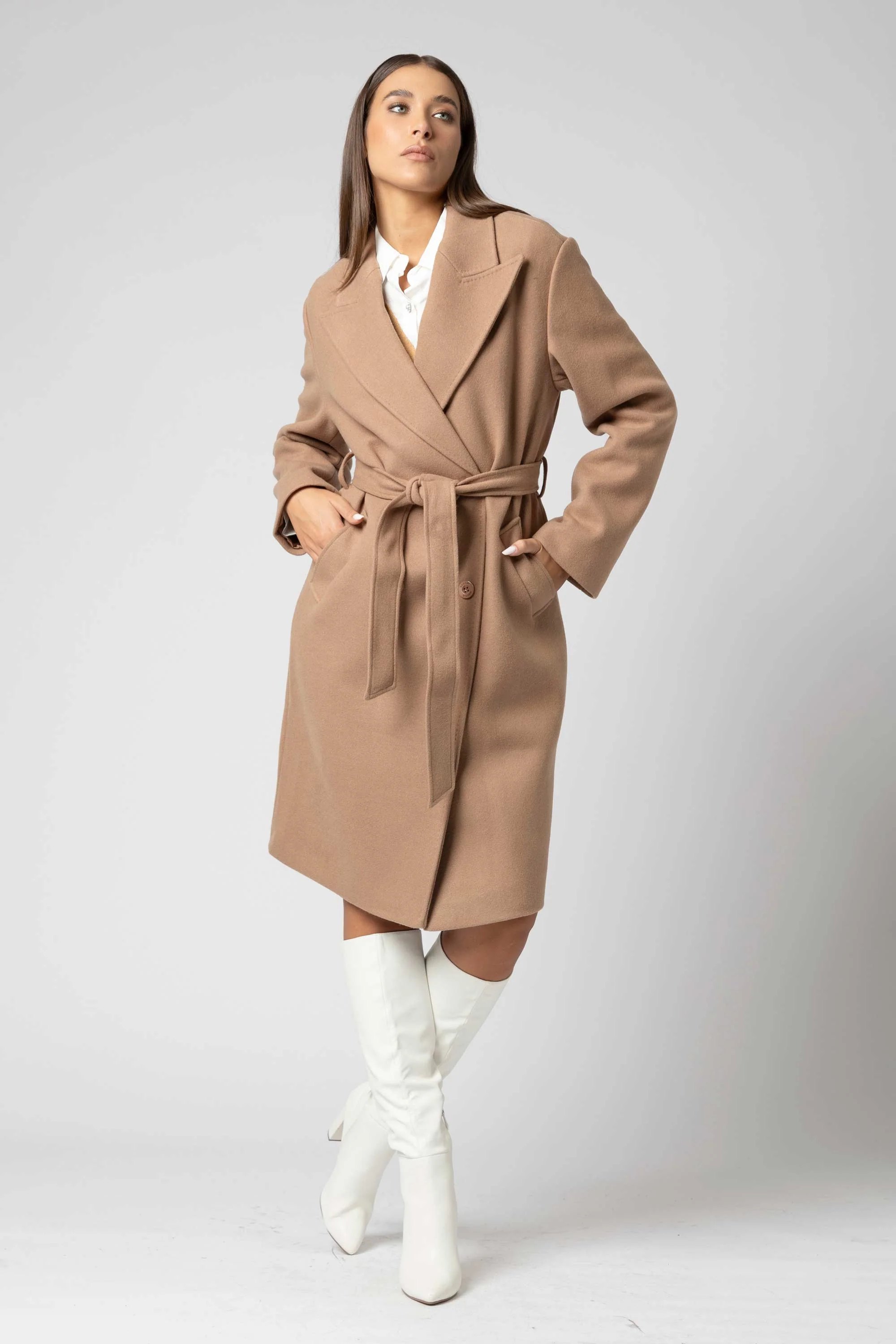 Cappotto con cintura e revers - Cappotto KILINIAX - Image 2