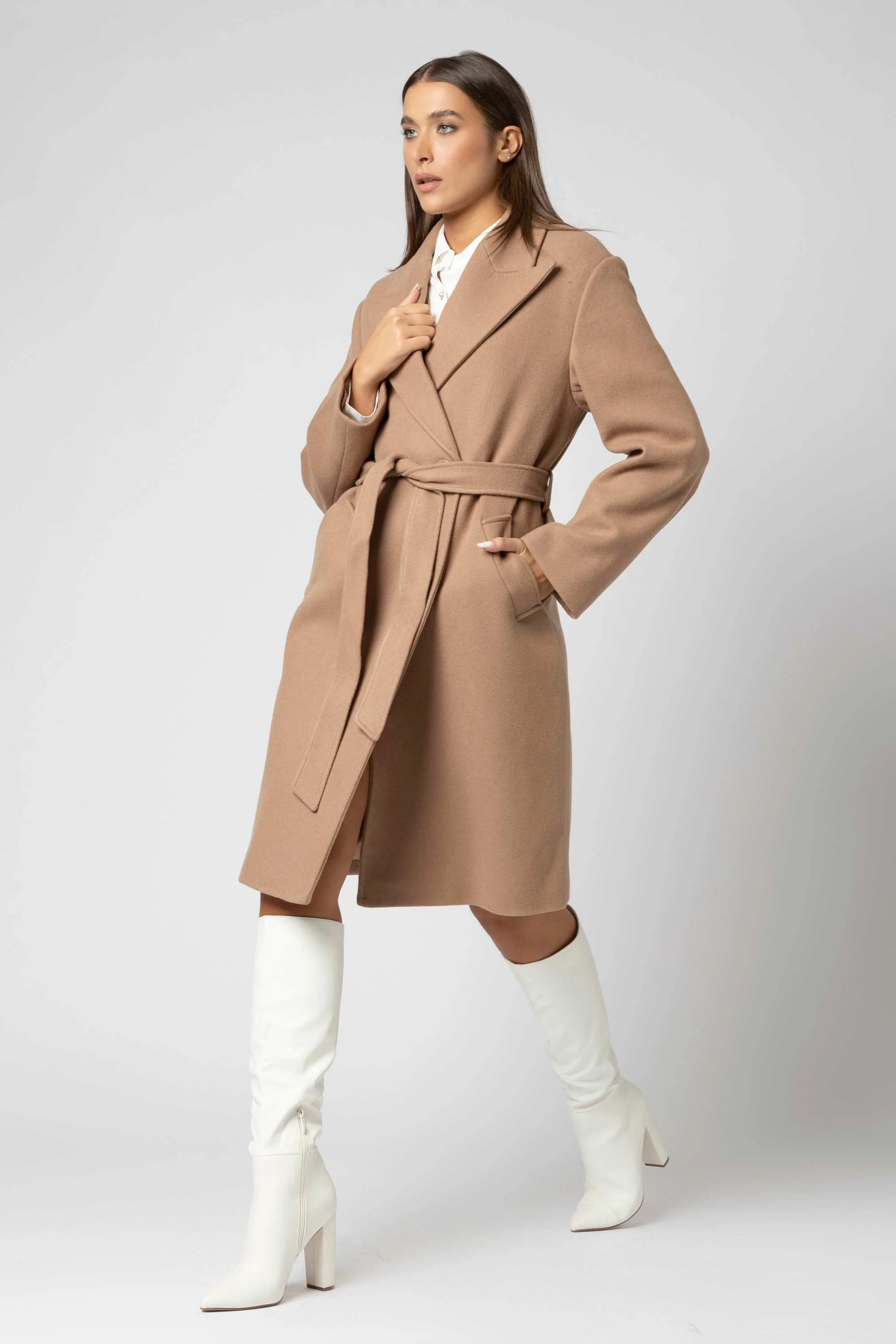 Cappotto con cintura e revers - Cappotto KILINIAX - Image 3