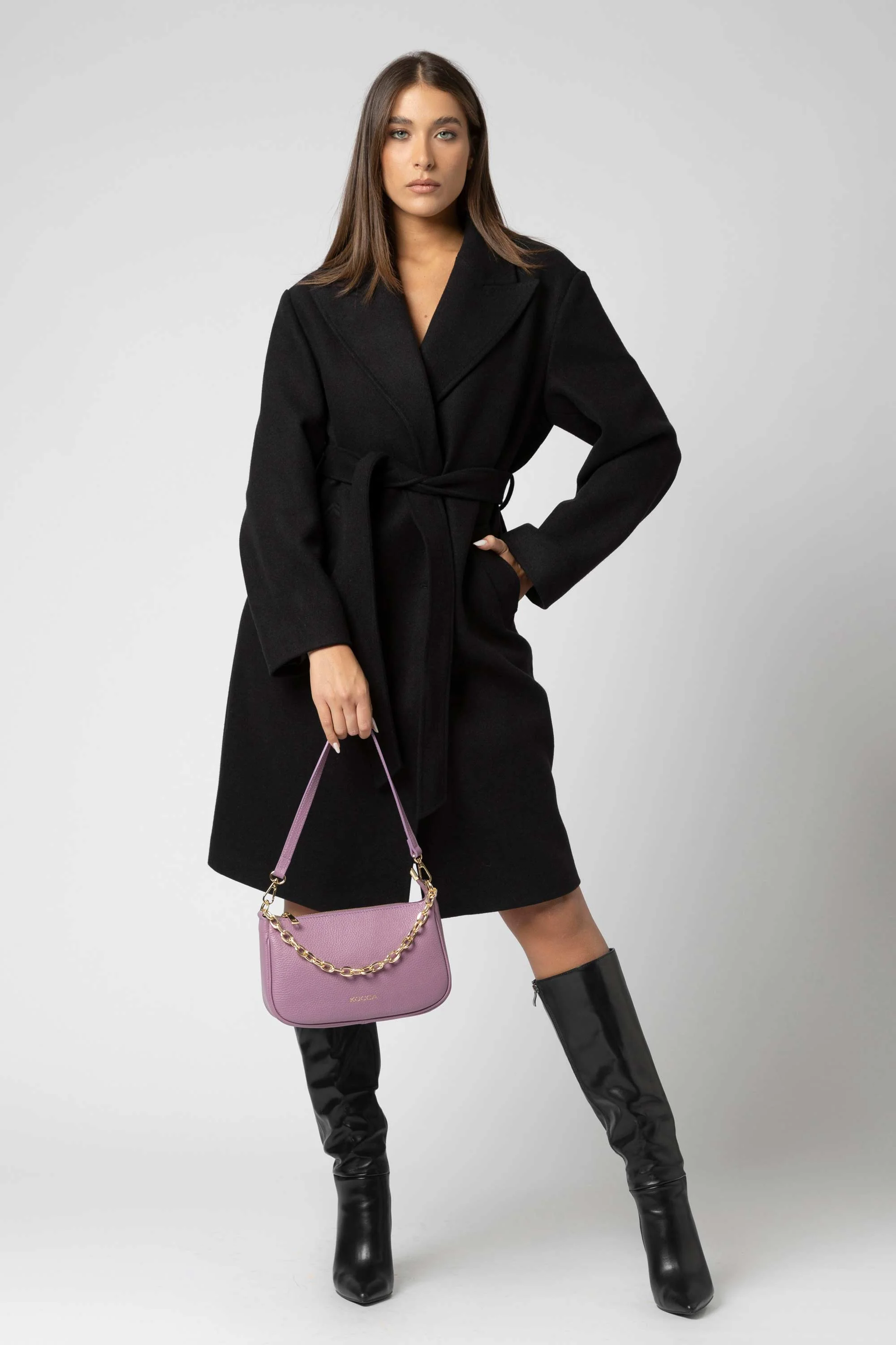 Cappotto con cintura e revers - Cappotto KILINIAX - Image 7