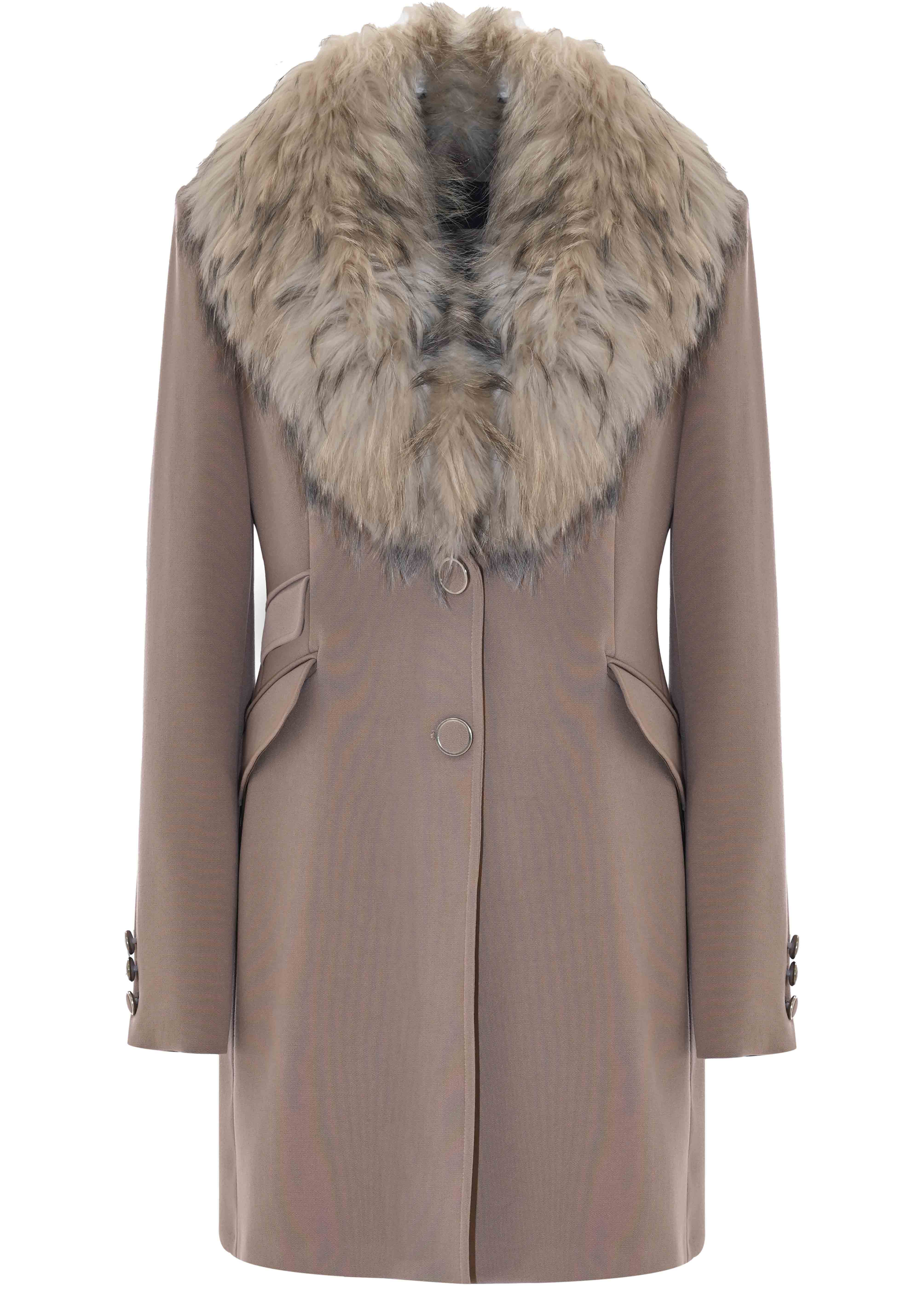 Cappotto con collo in pelliccia - Cappotto Collo Pelliccia Jolukafur - Image 6