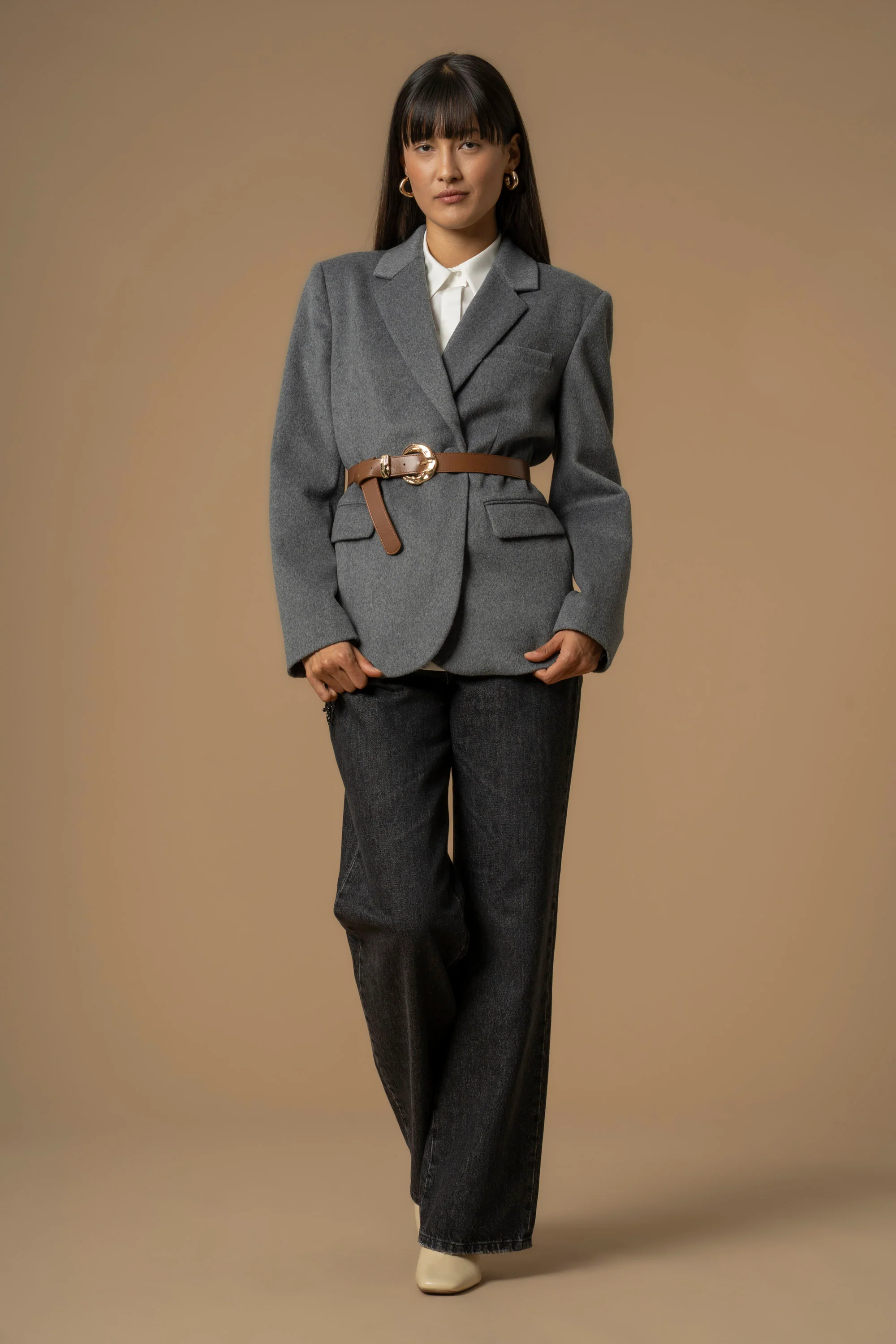 Cappotto corto con cintura - Cappotto Katullo - Image 3