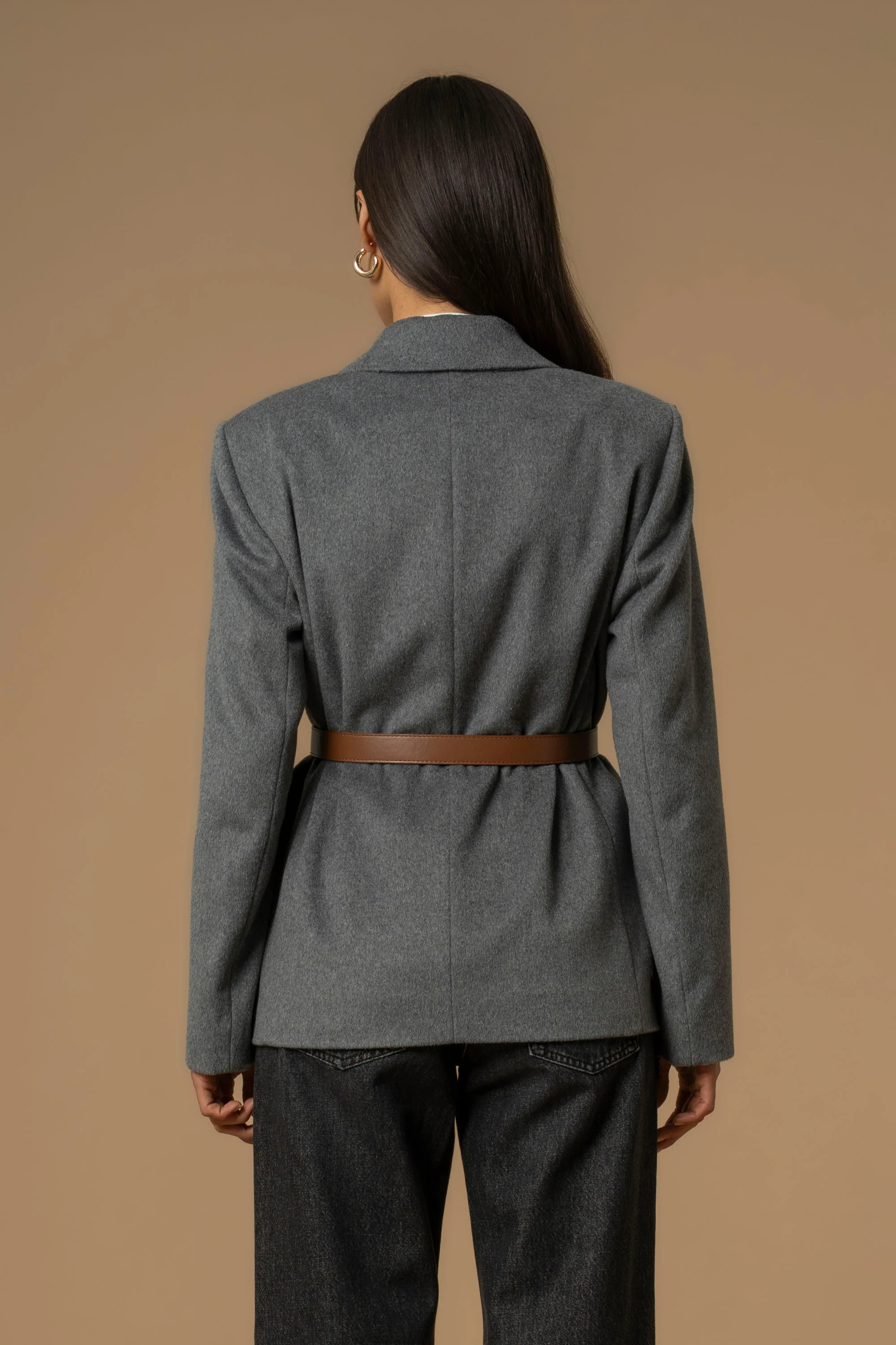 Cappotto corto con cintura - Cappotto Katullo - Image 4