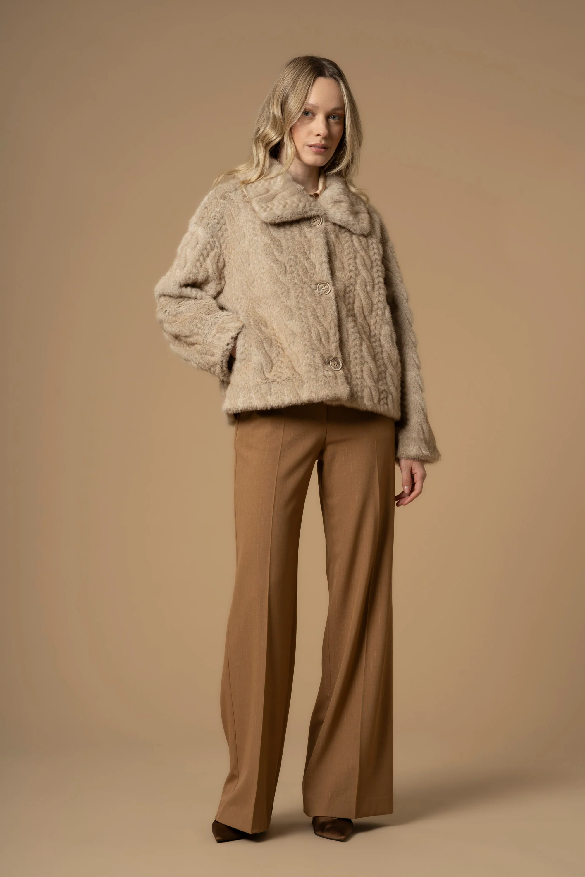 Cappotto corto fantasia a trecce - Cappotto Marielies - Image 7