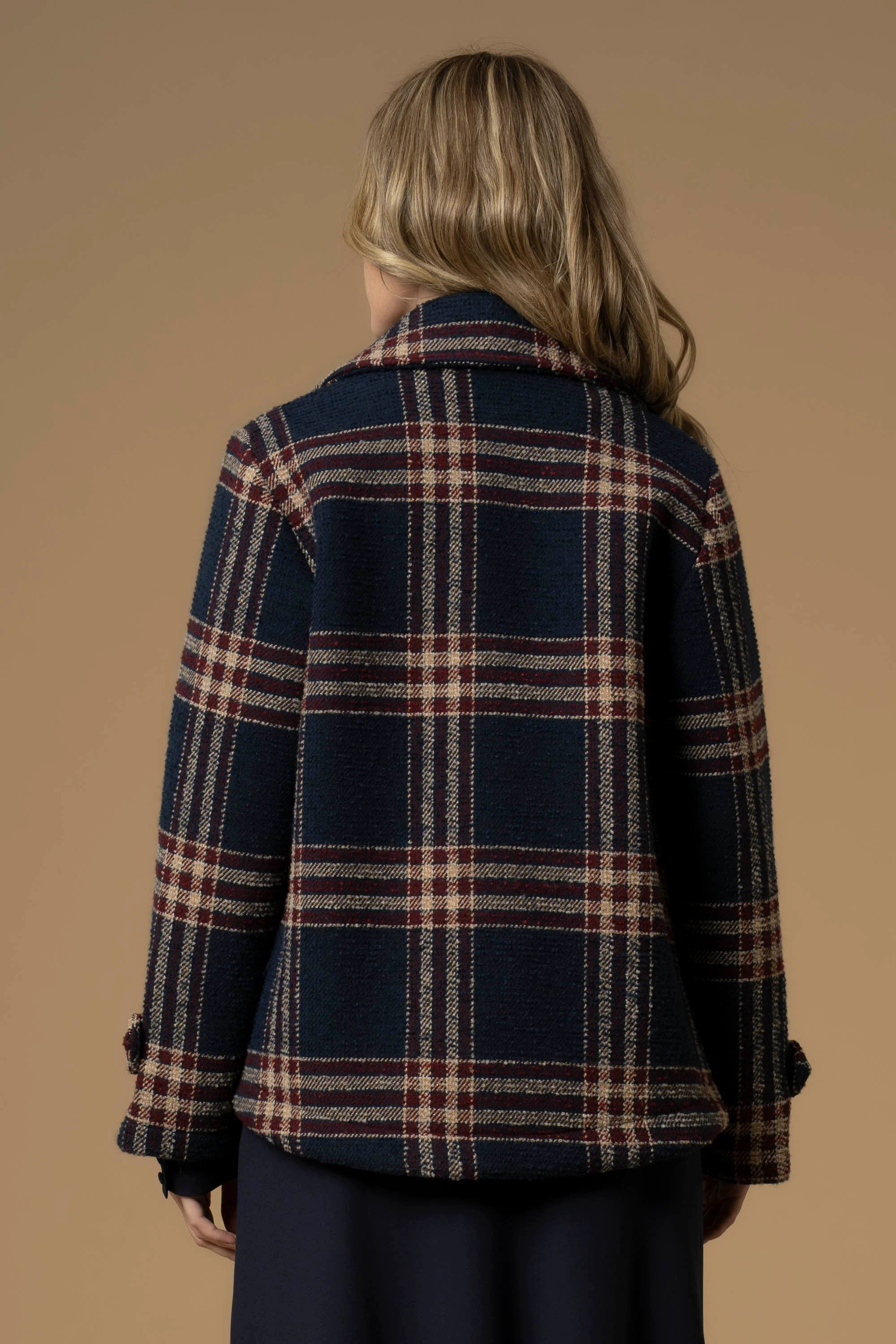 Cappotto corto a quadri - Cappotto Cyndir - Image 4