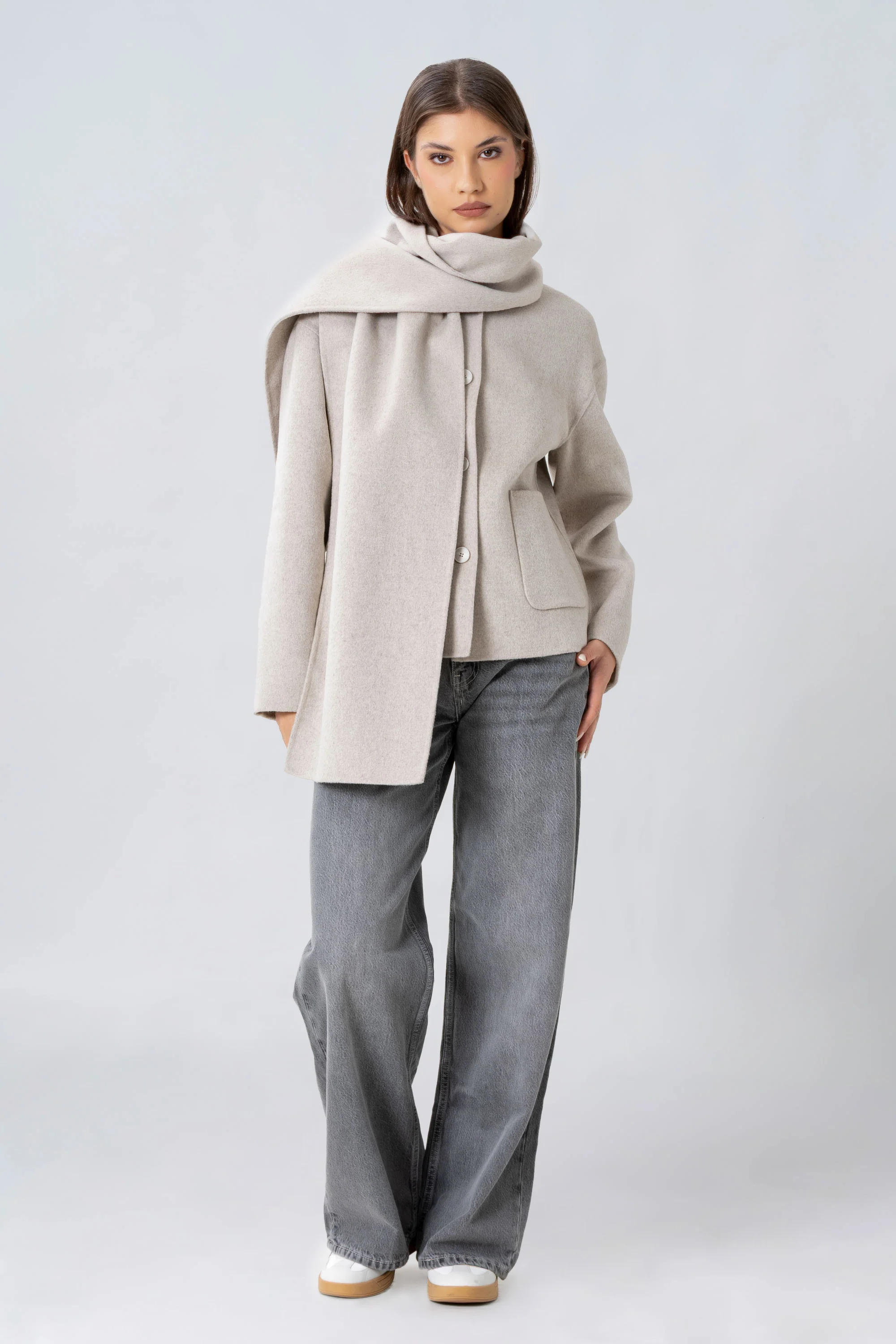 Cappotto corto con tasconi - CAPPOTTO APICUARAX - Image 2
