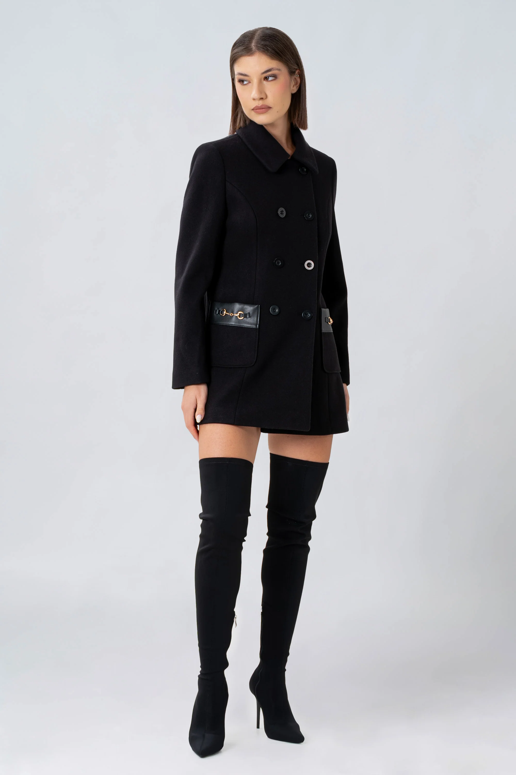 Cappotto con dettagli dorati - CAPPOTTO KELLOX - Image 2