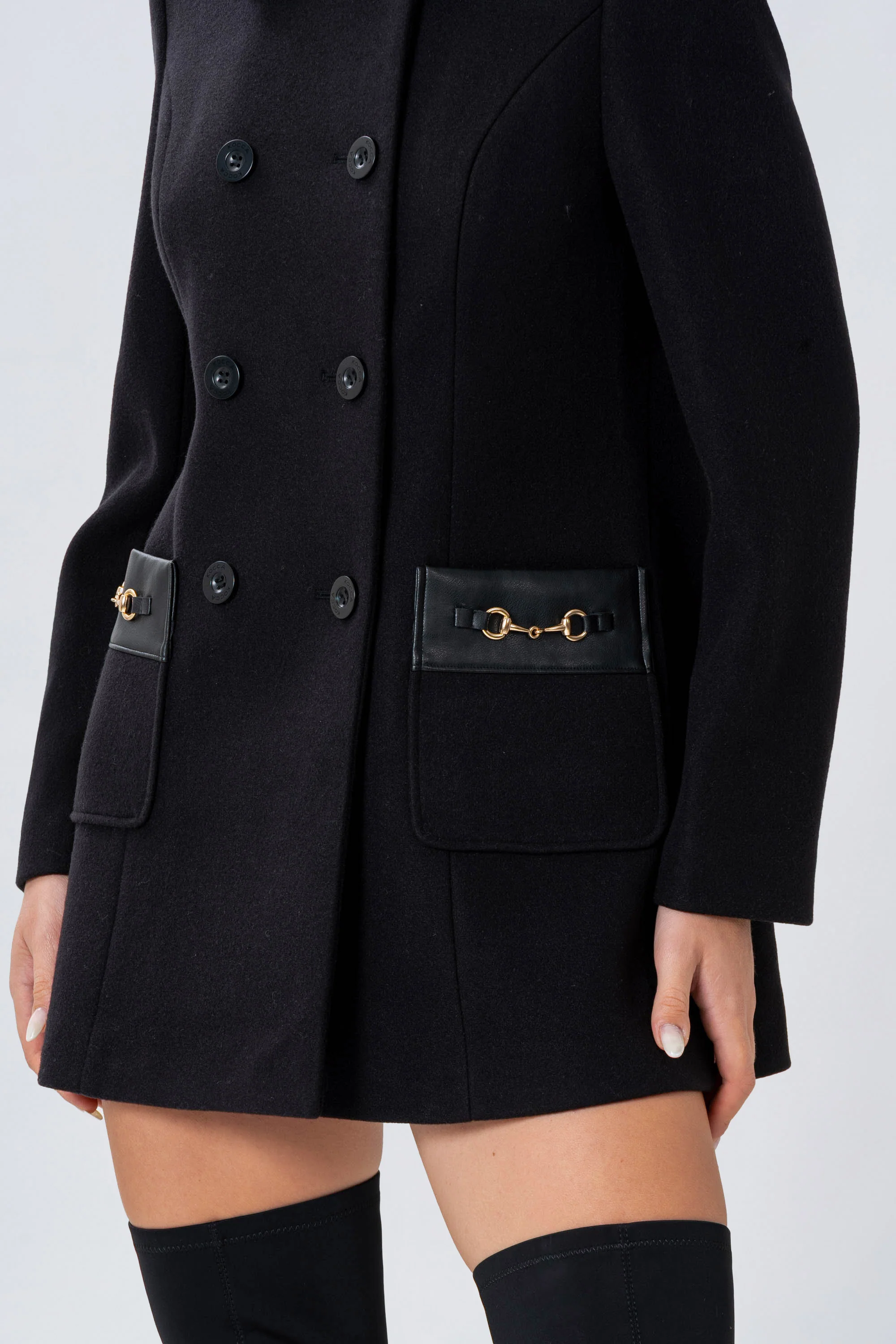 Cappotto con dettagli dorati - CAPPOTTO KELLOX - Image 3