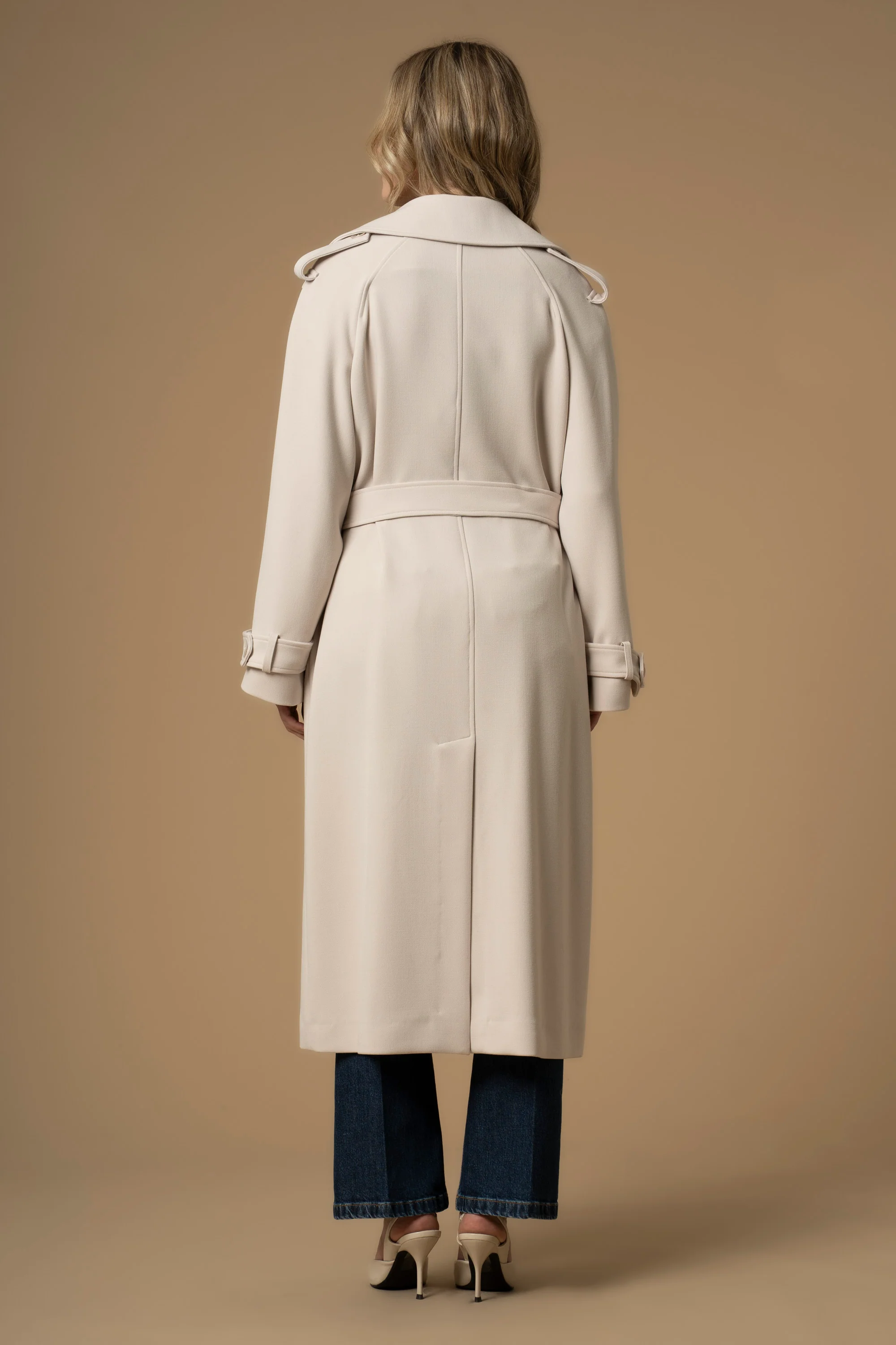 Cappotto doppiopetto con cintura - Cappotto Didimo - Image 4